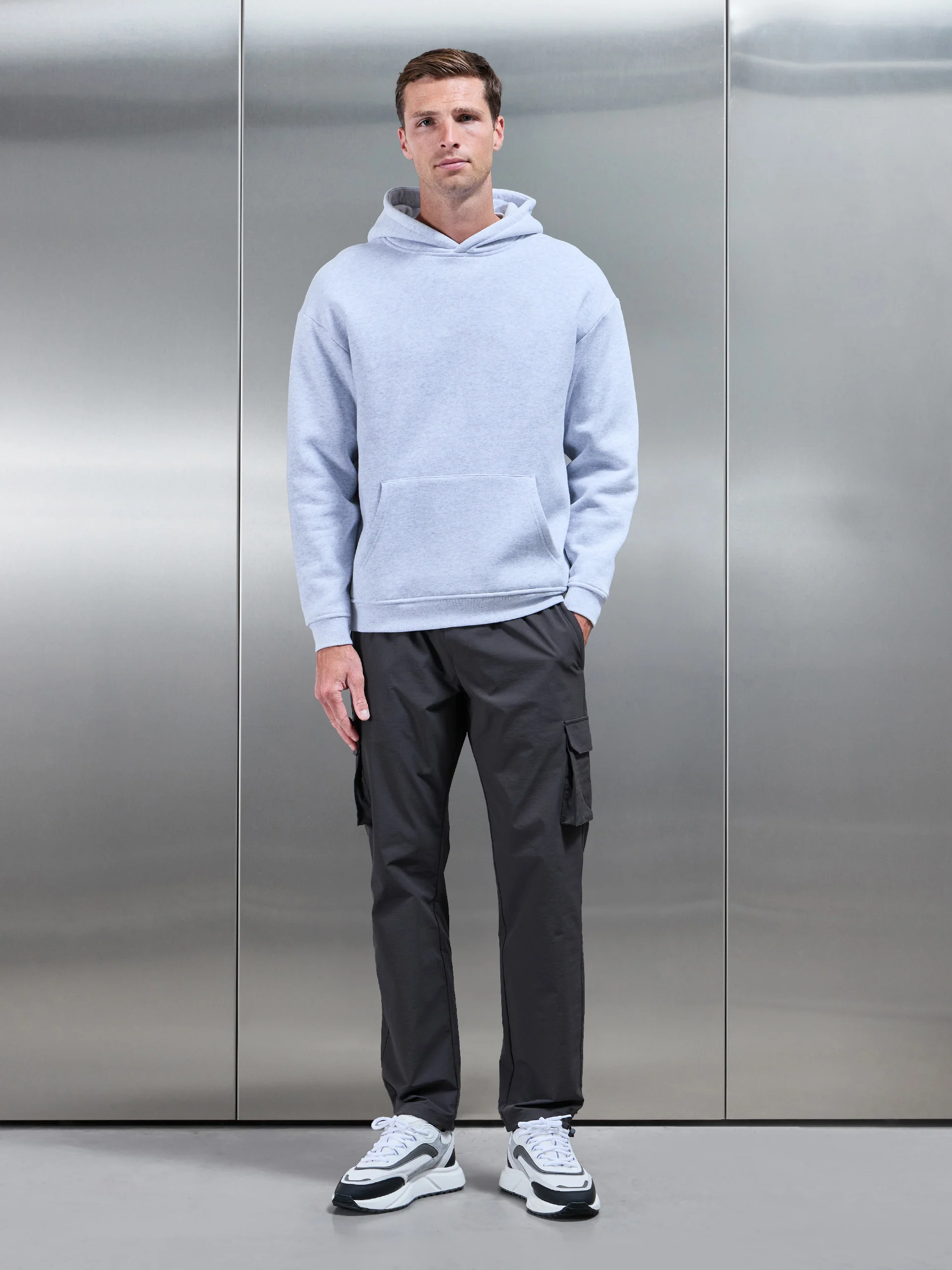 Relaxed Fit Utility Cargo Pant in Grey - Image 3