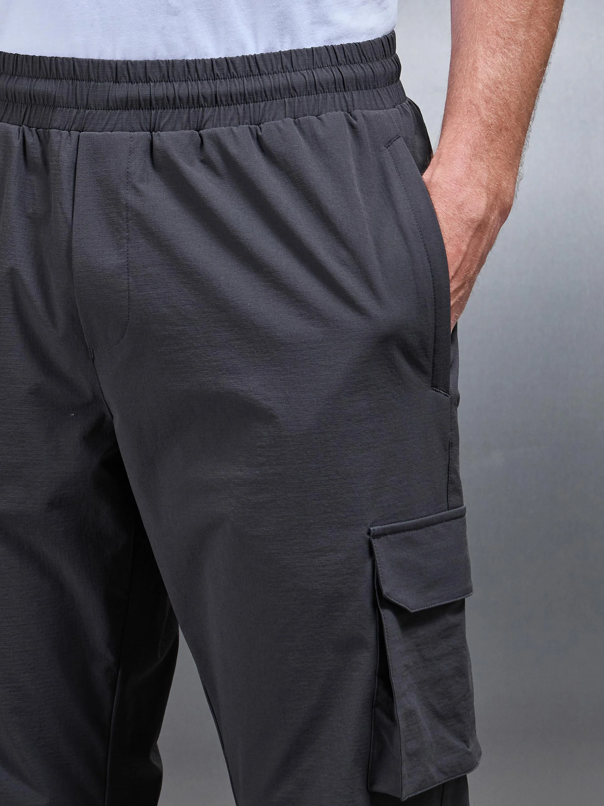 Relaxed Fit Utility Cargo Pant in Grey - Image 6