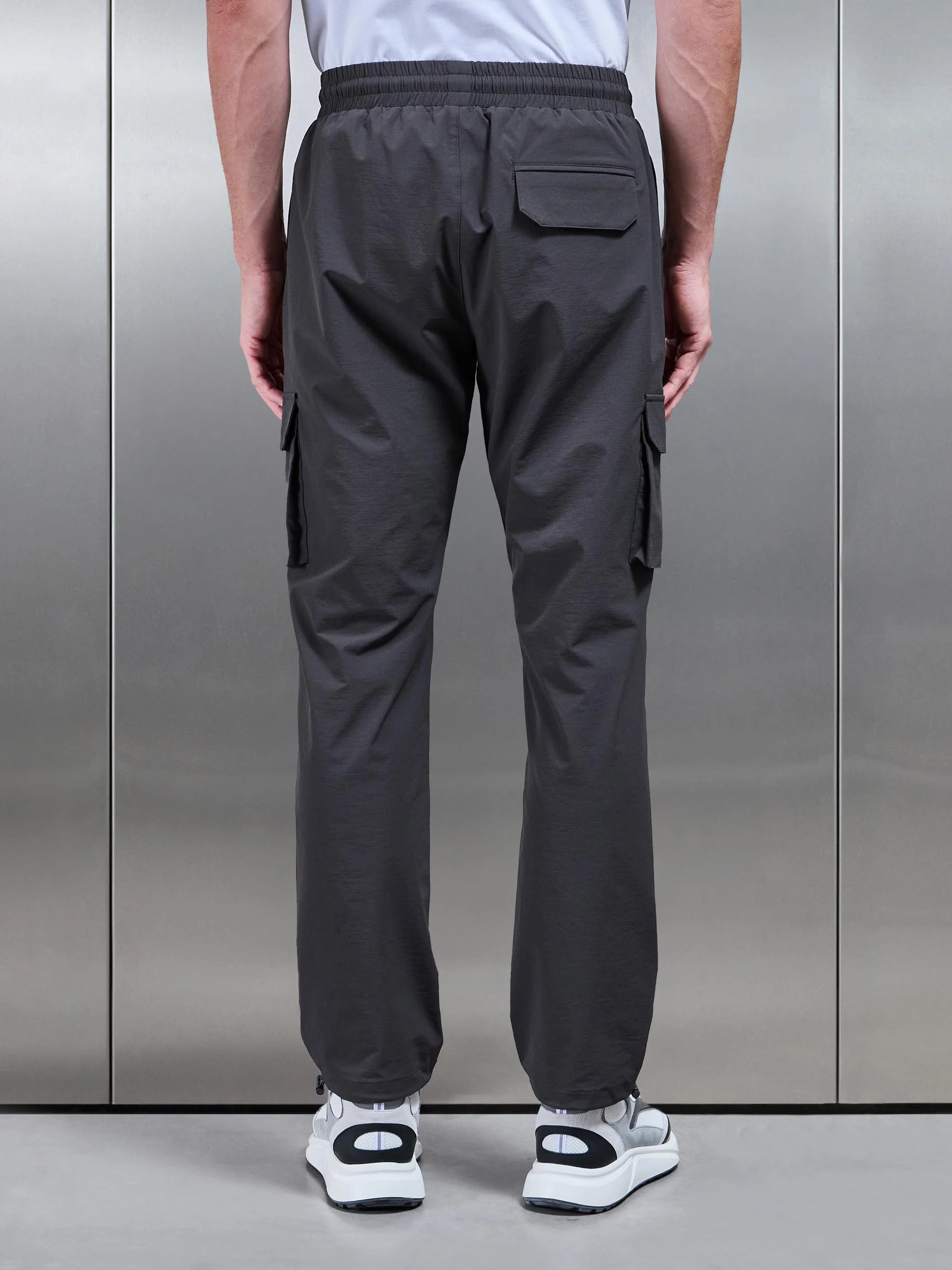 Relaxed Fit Utility Cargo Pant in Grey - Image 7