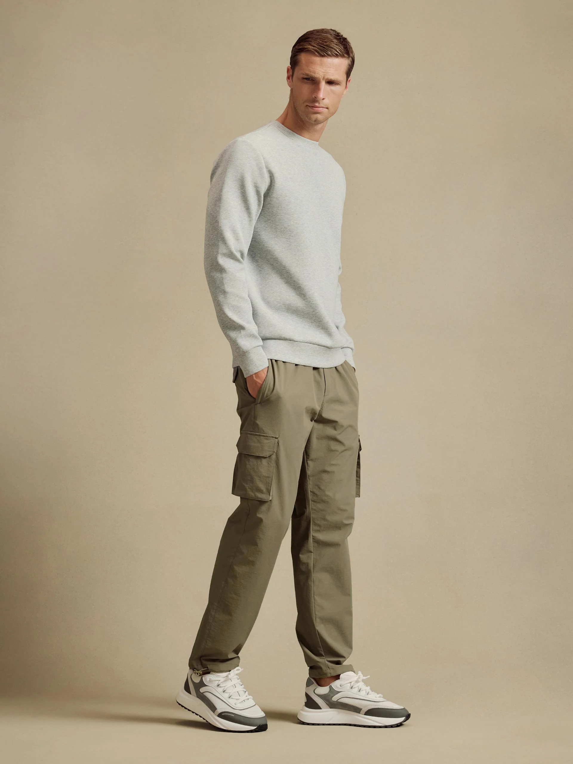 Relaxed Fit Utility Cargo Pant in Olive - Image 2