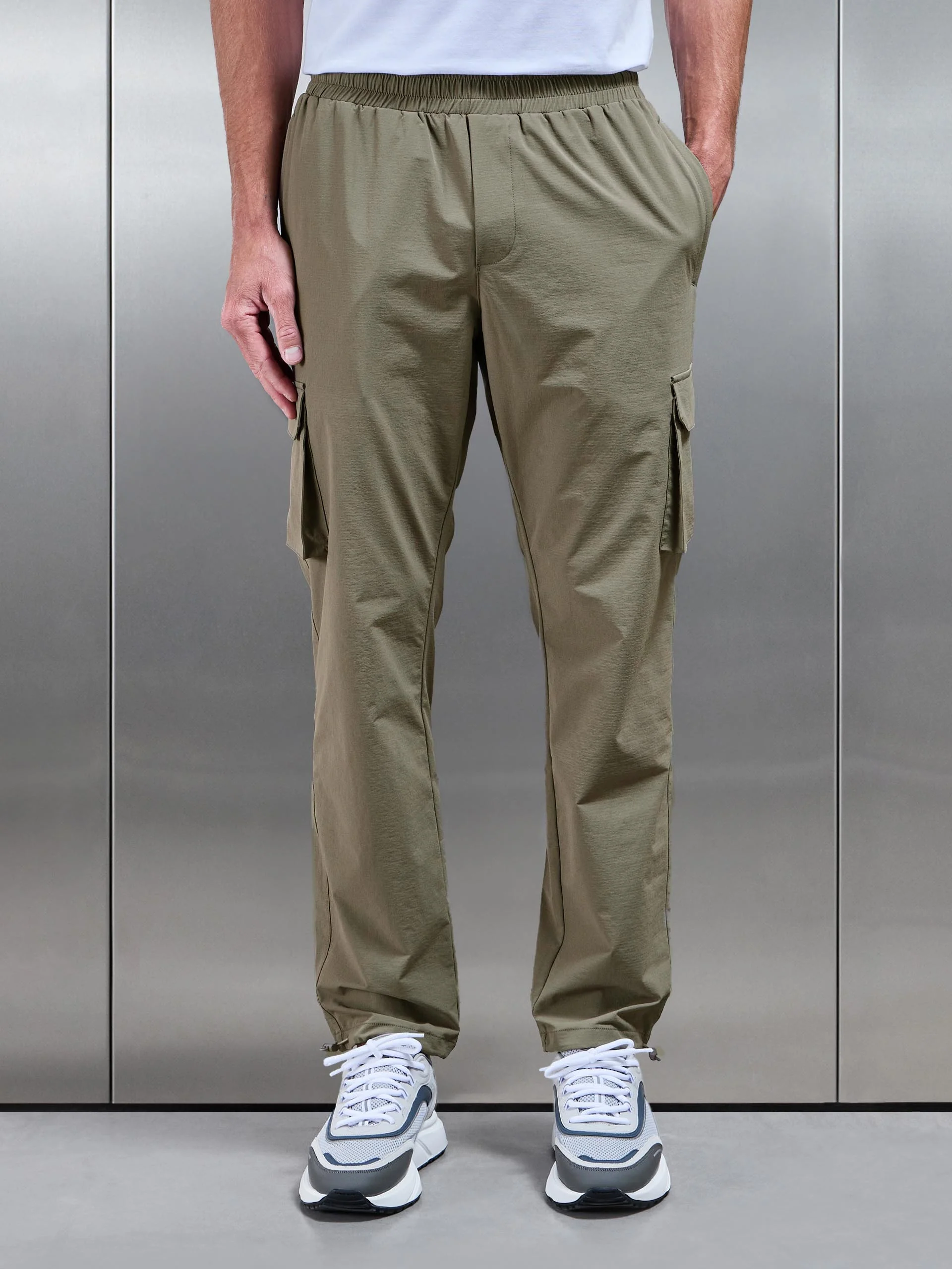 Relaxed Fit Utility Cargo Pant in Olive - Image 5