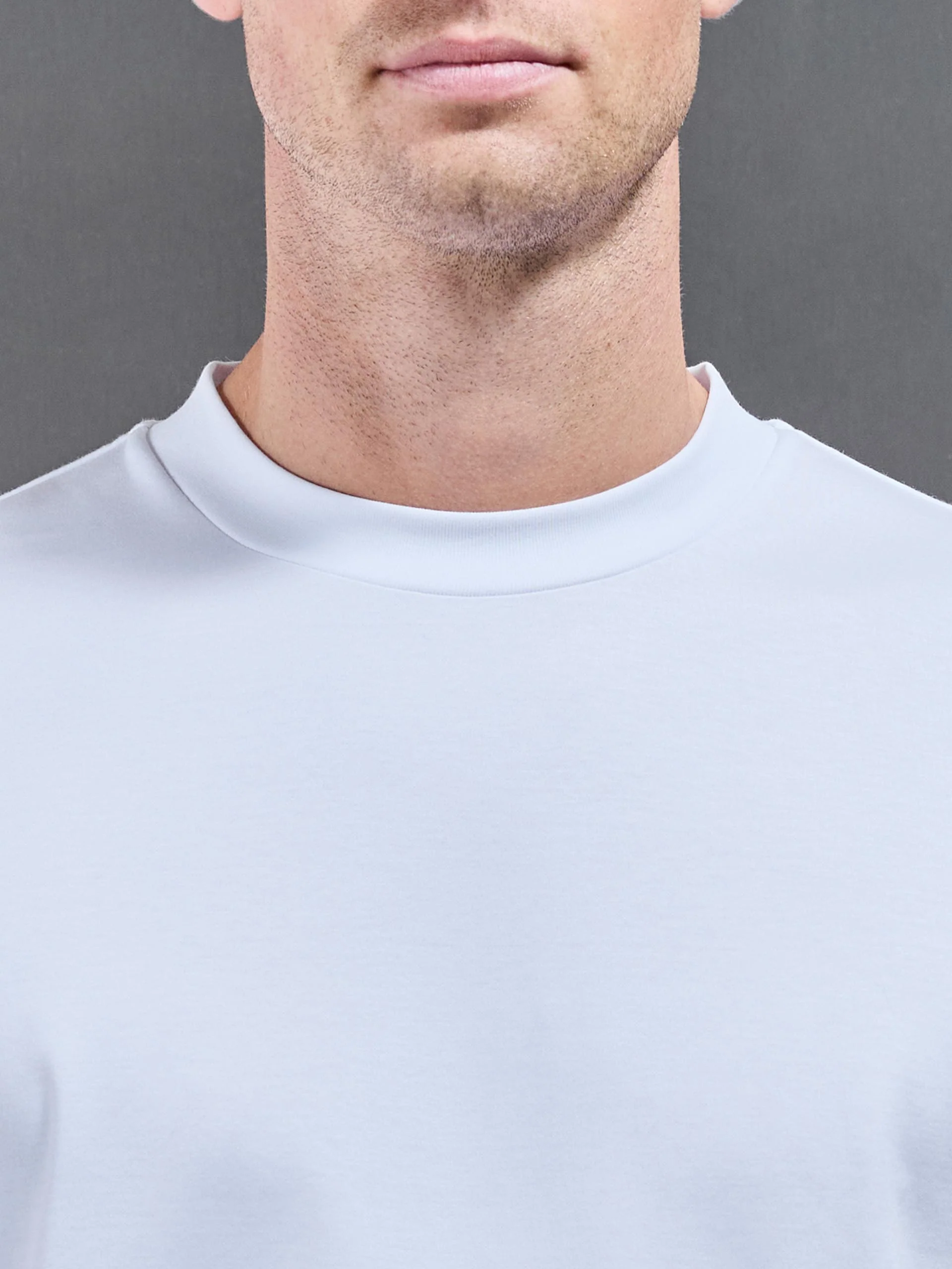 Relaxed Mercerised Interlock T-Shirt in White - Image 4