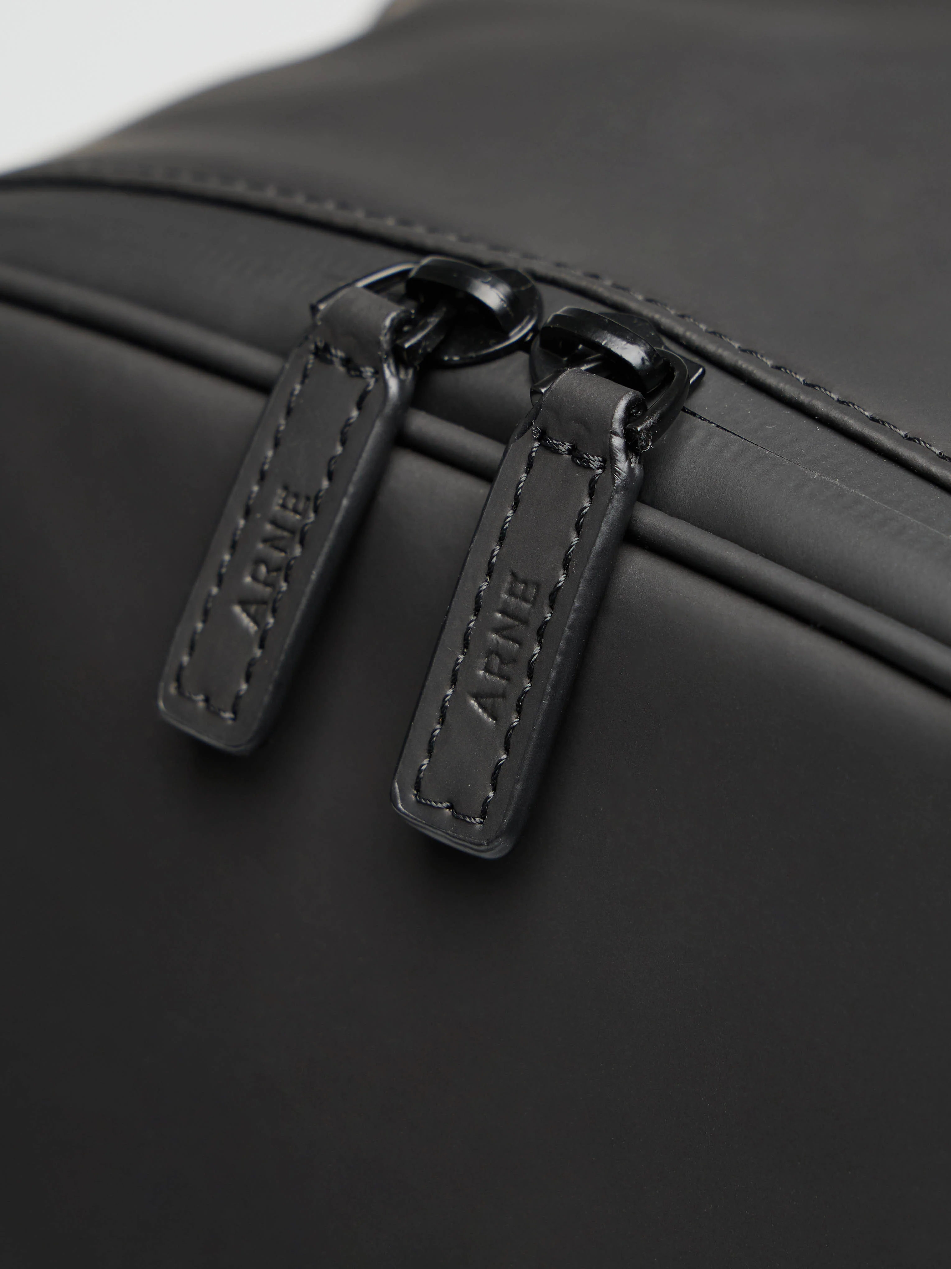 Rubberised Backpack in Black - Image 4