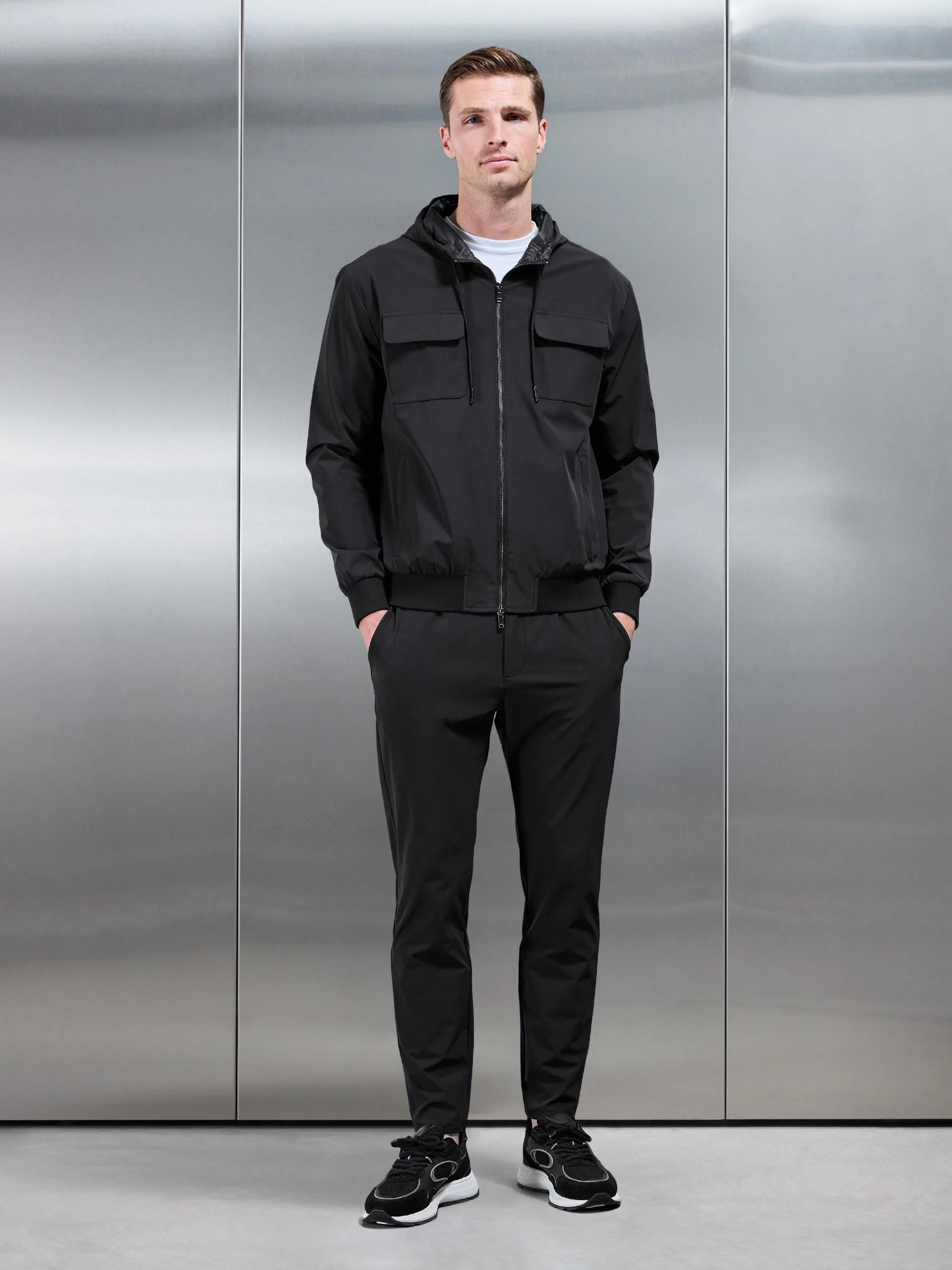 Shell Cargo Windbreaker in Black - Image 8