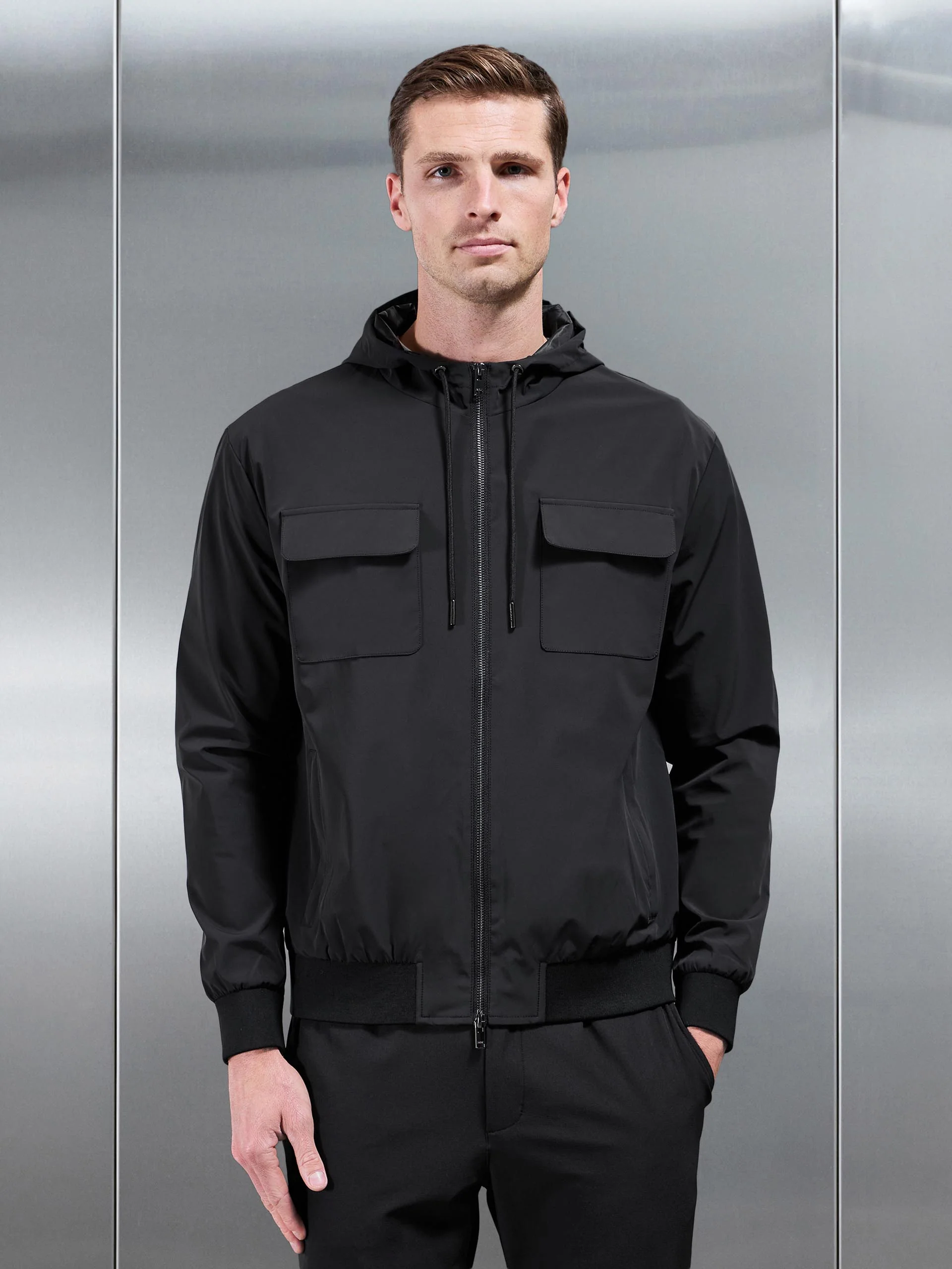 Shell Cargo Windbreaker in Black - Image 9