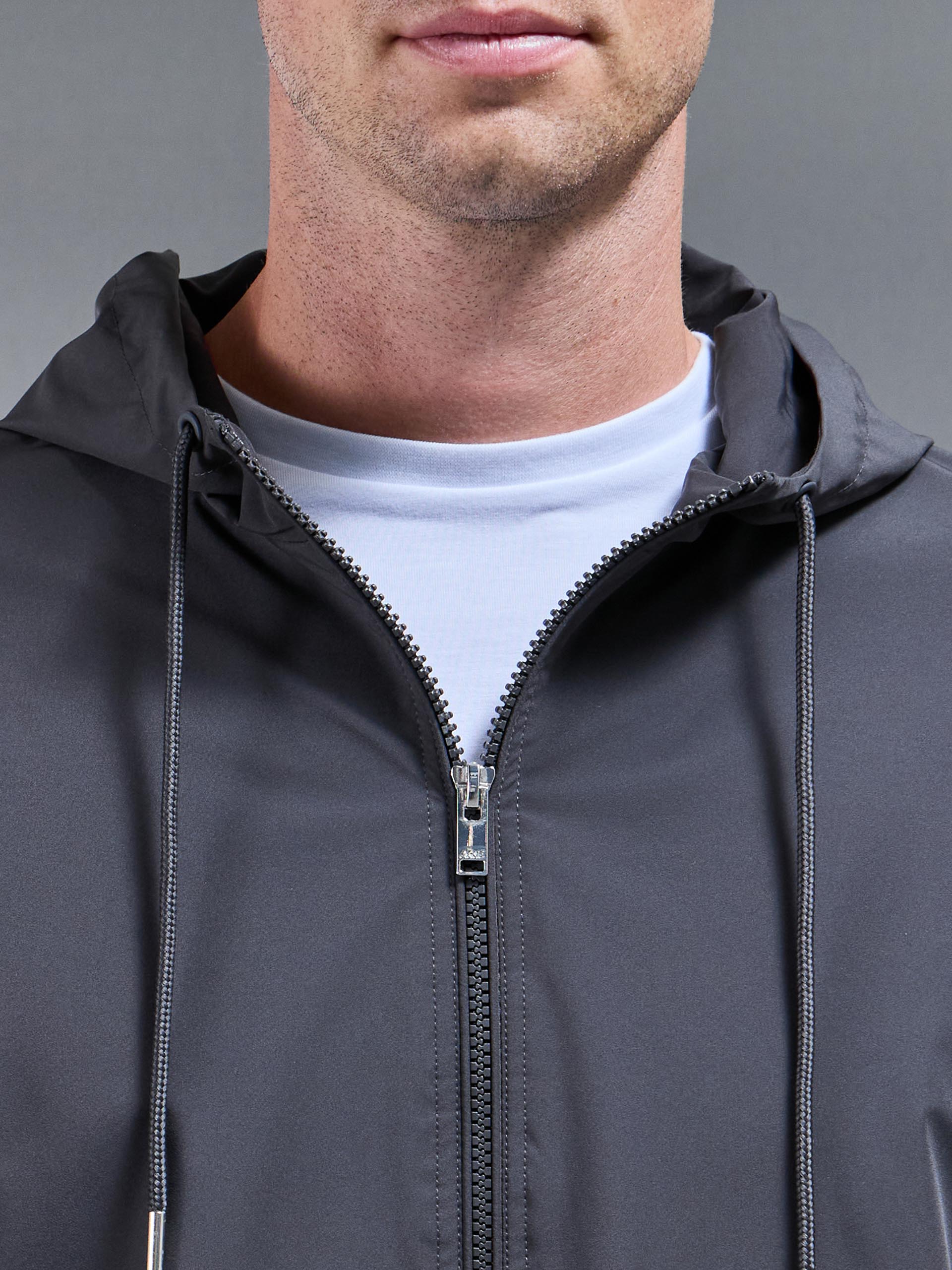 Shell Windbreaker in Grey - Image 4