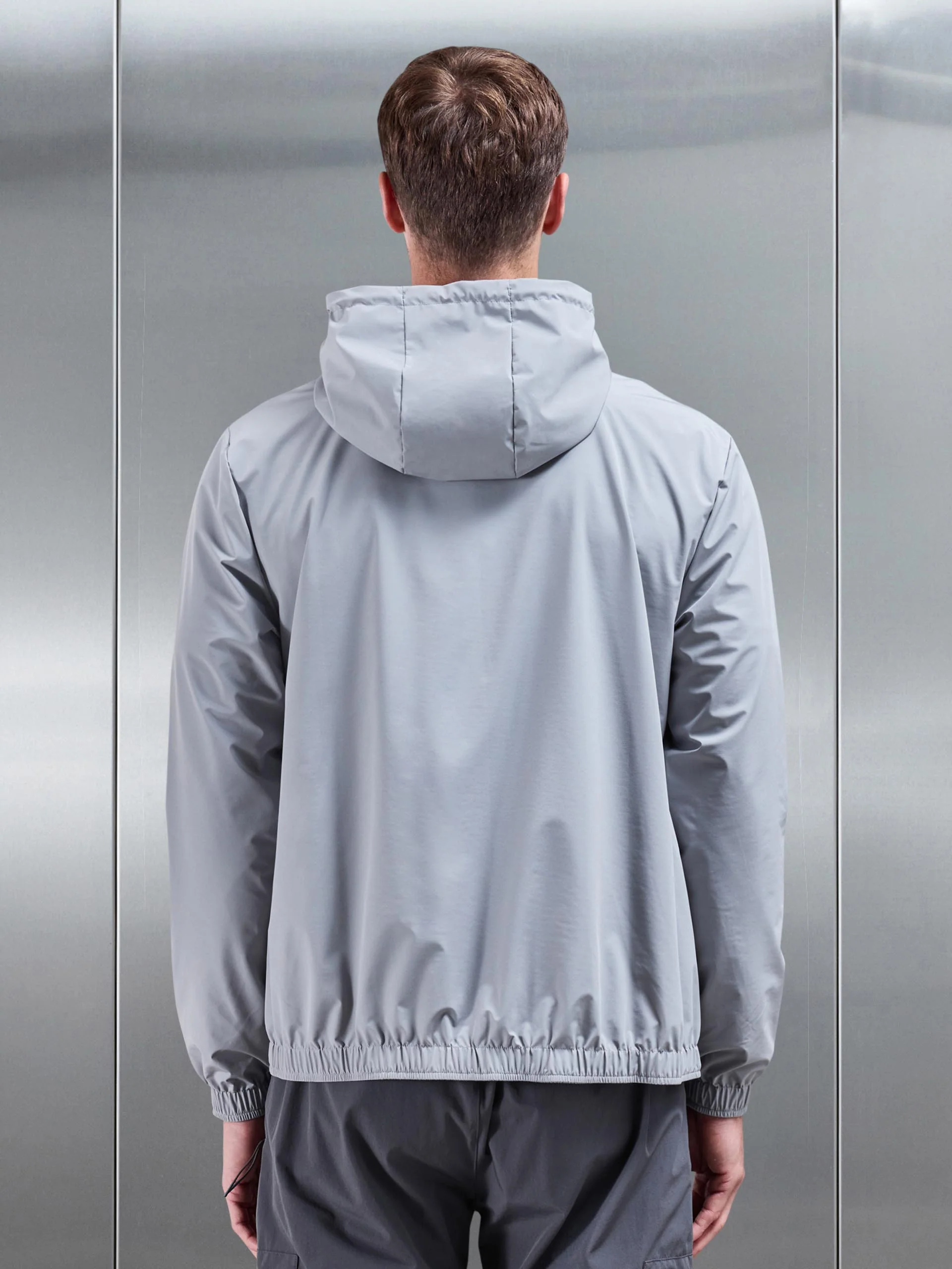 Shell Windbreaker in Mid Grey - Image 3