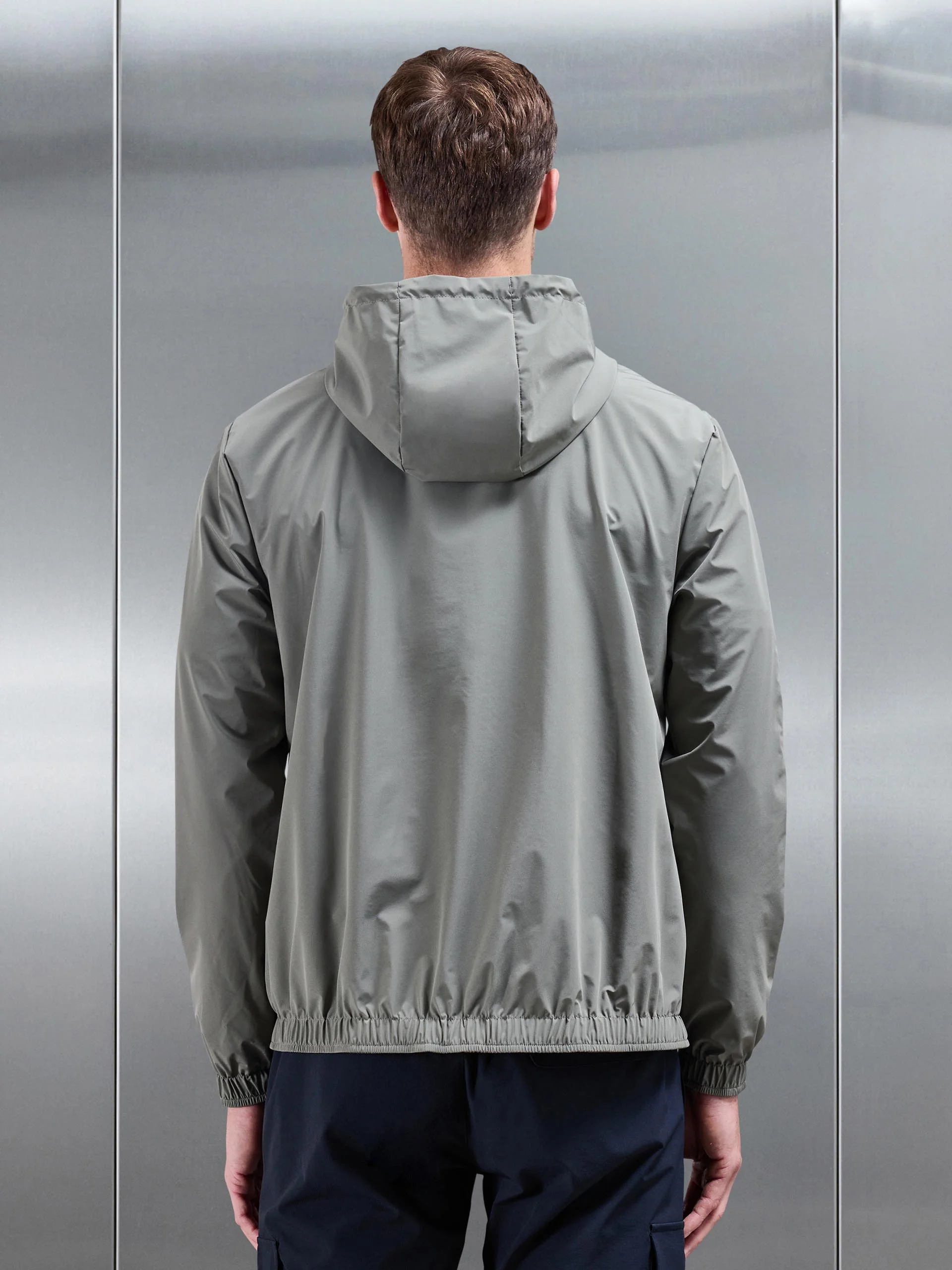 Shell Windbreaker in Olive - Image 3