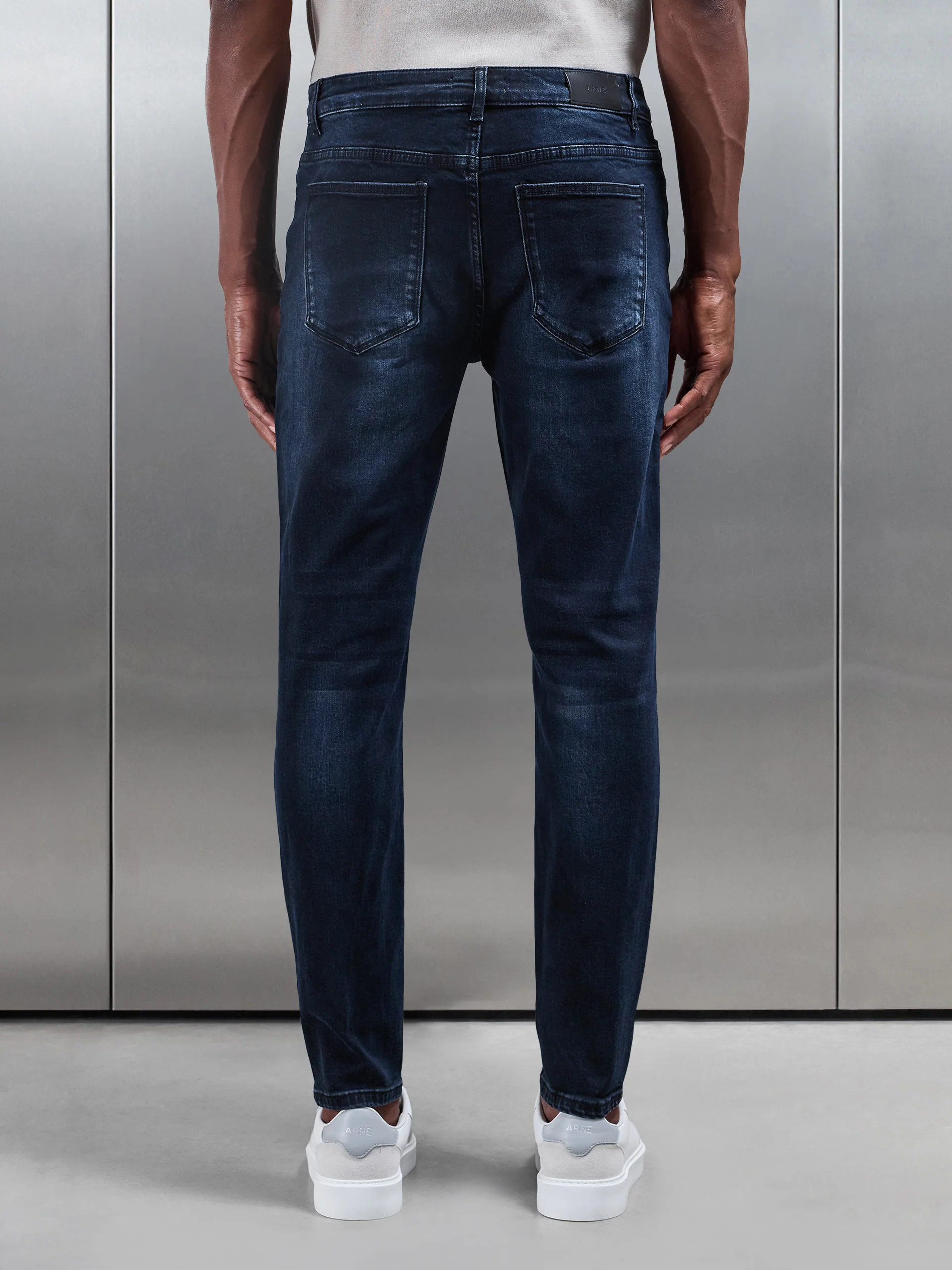 Slim Fit Denim Jeans in Midnight Blue - Image 6