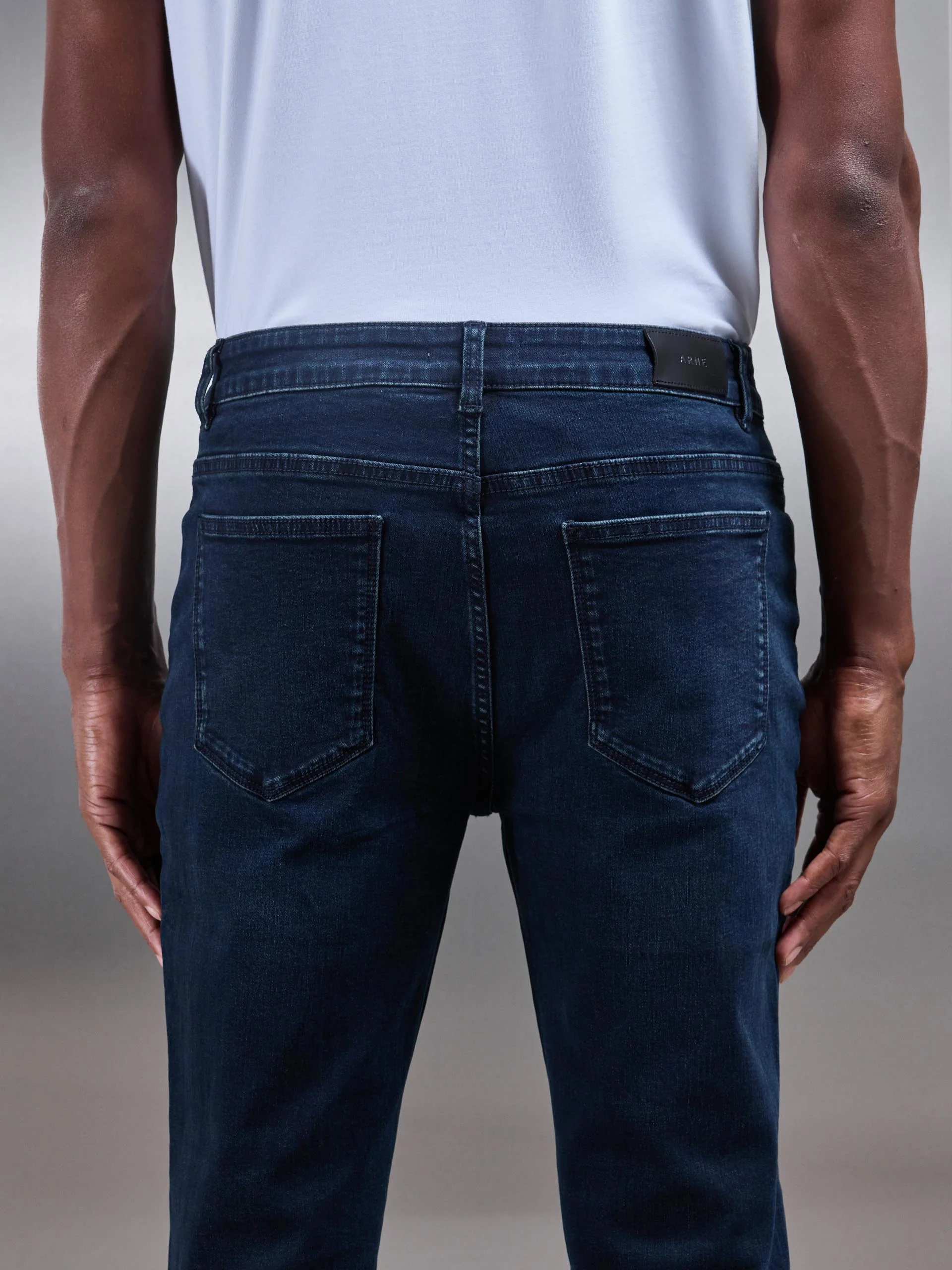 Slim Fit Denim Jeans in Navy - Image 5