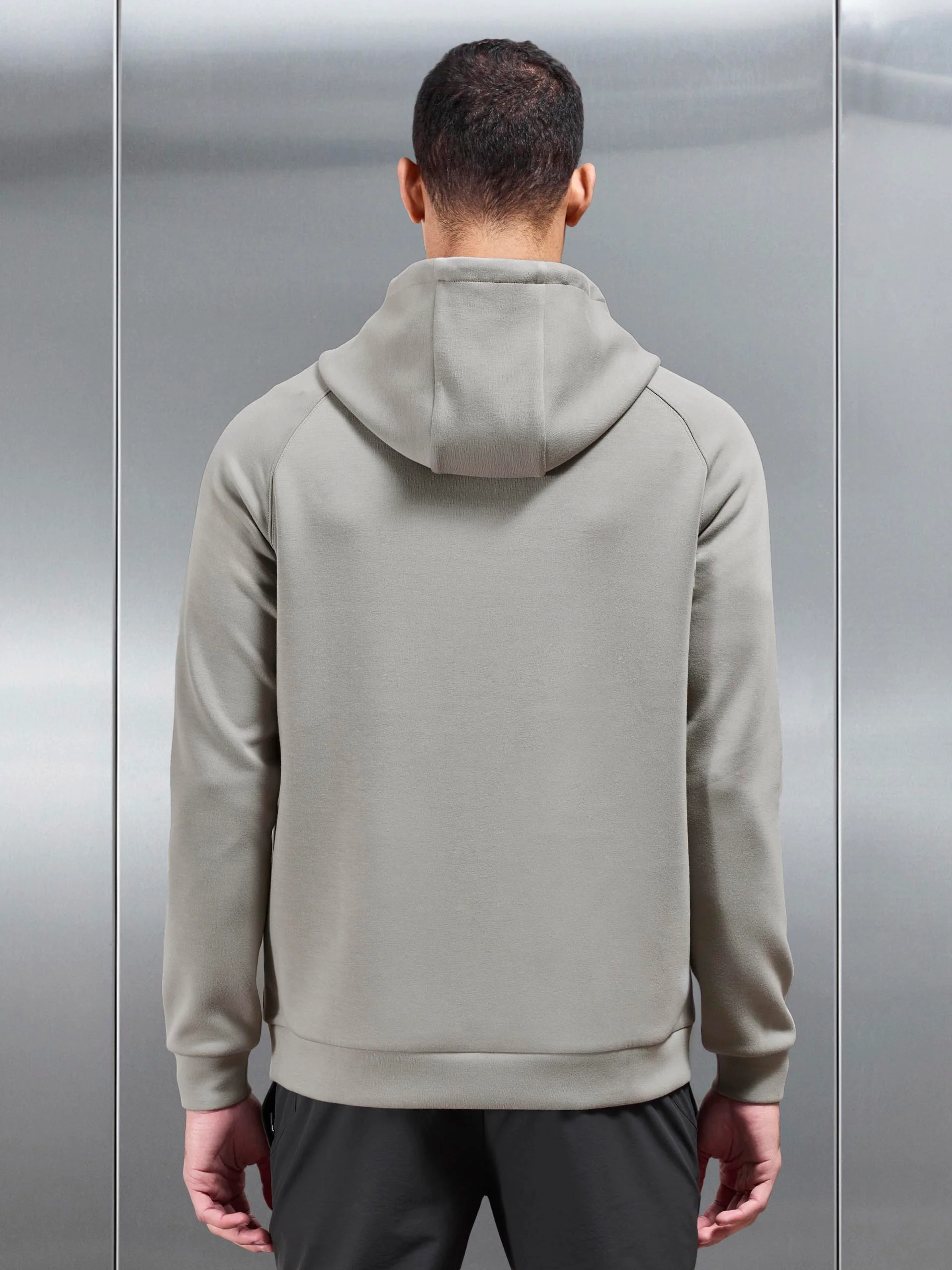 Soft Interlock Active Hoodie in Stone - Image 5