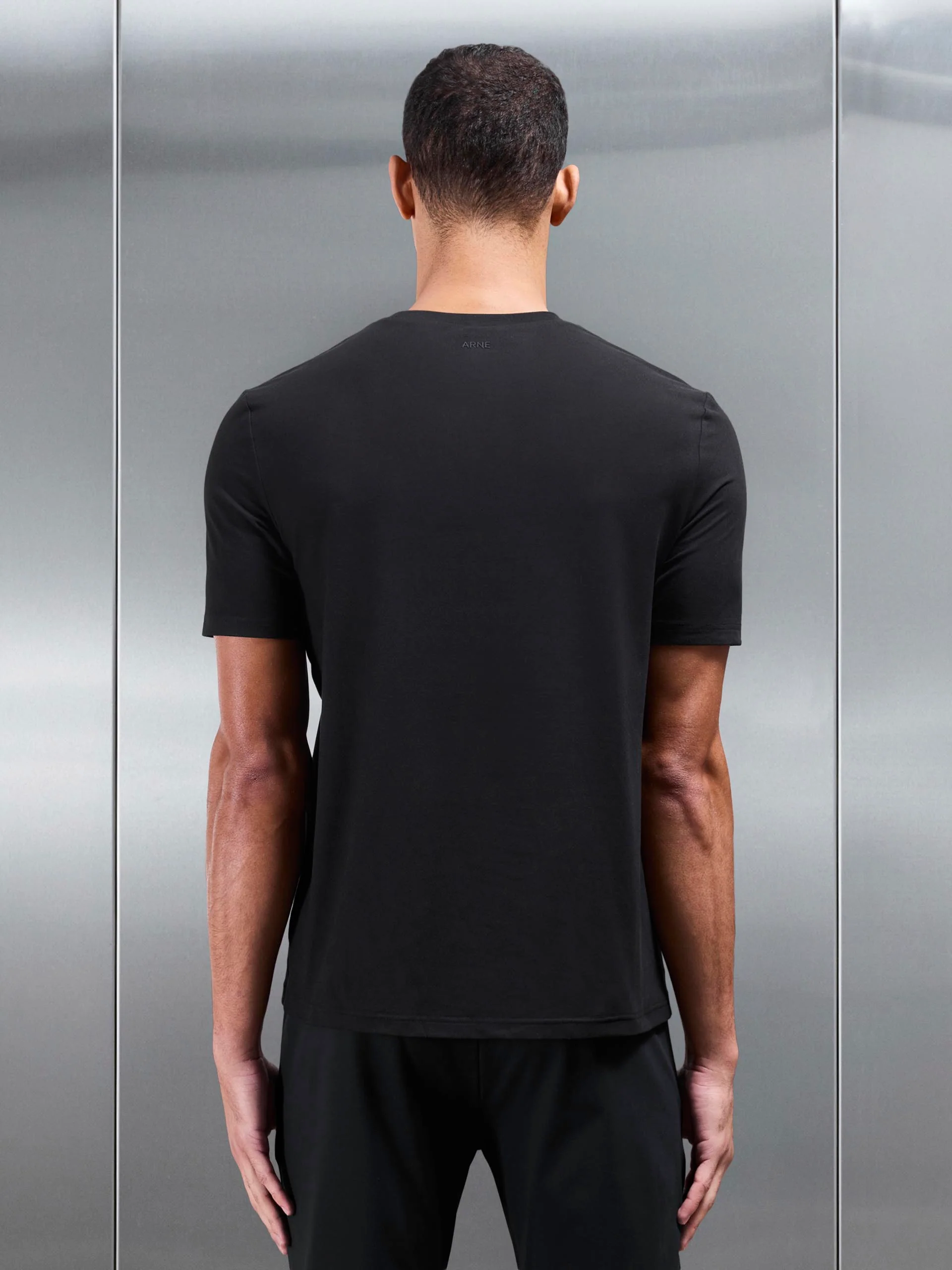 Soft Jersey Active T-Shirt in Black - Image 5