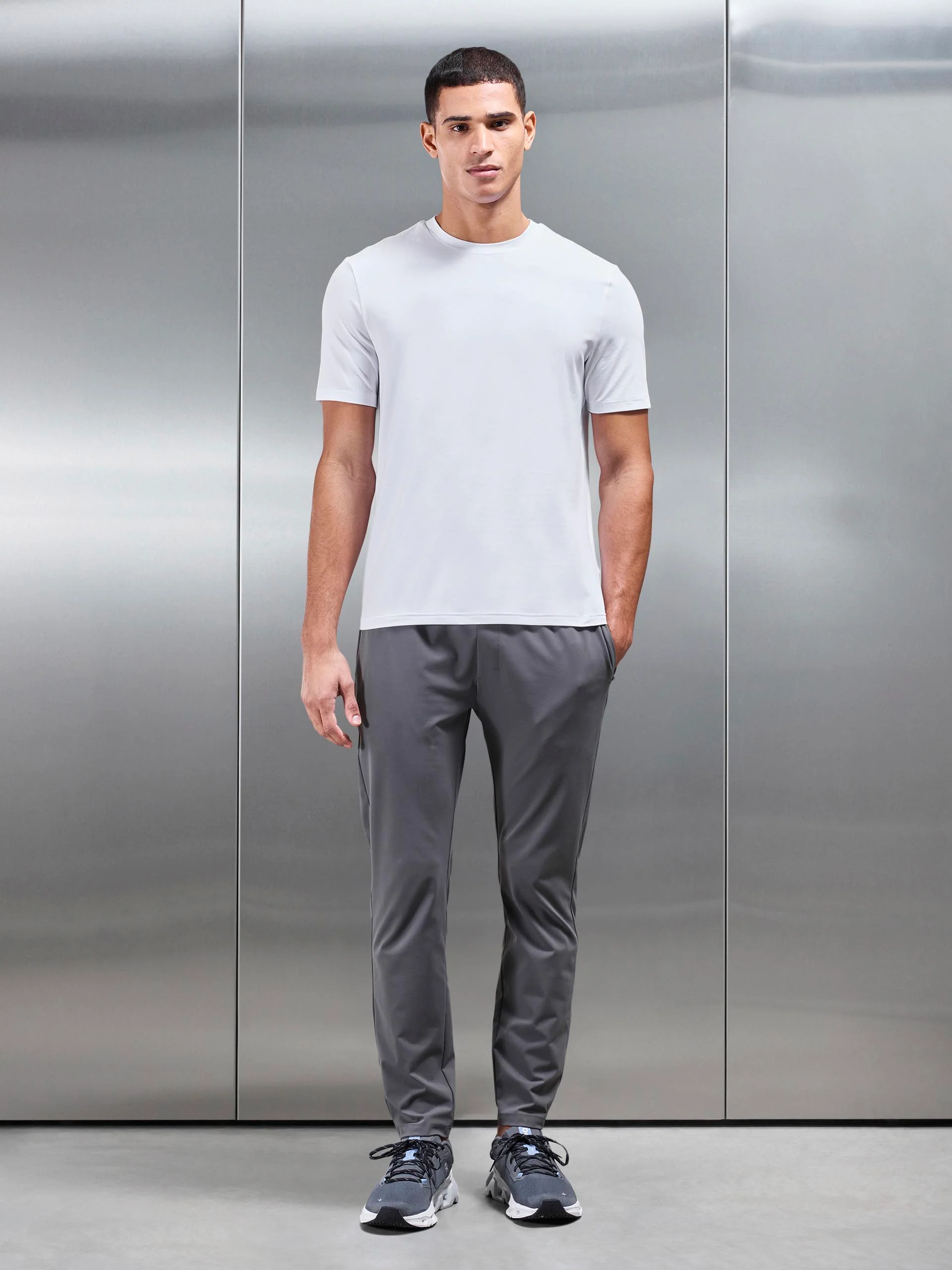 Soft Jersey Active T-Shirt in White - Image 4