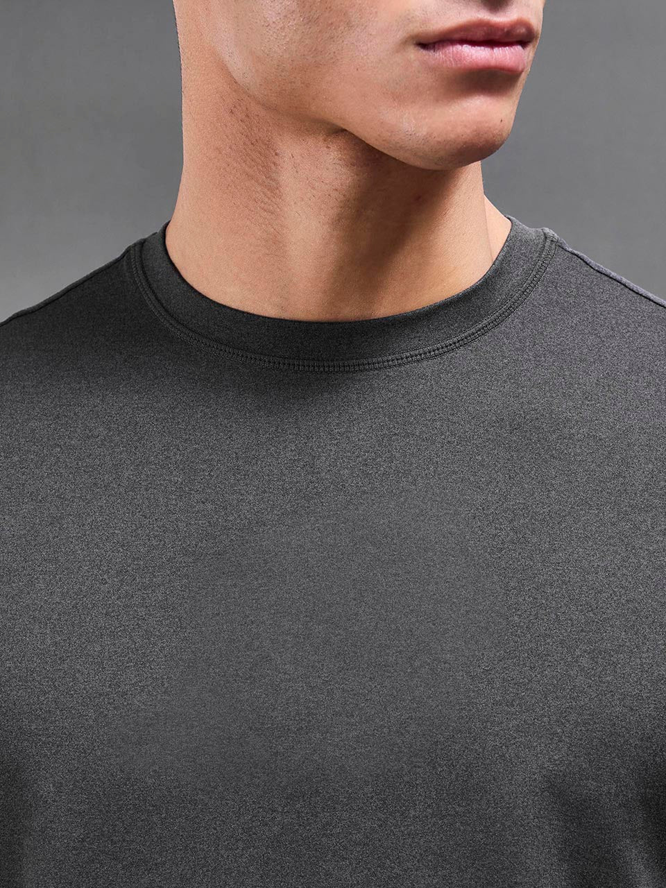 Soft Jersey Motion T-Shirt in Charcoal - Image 6