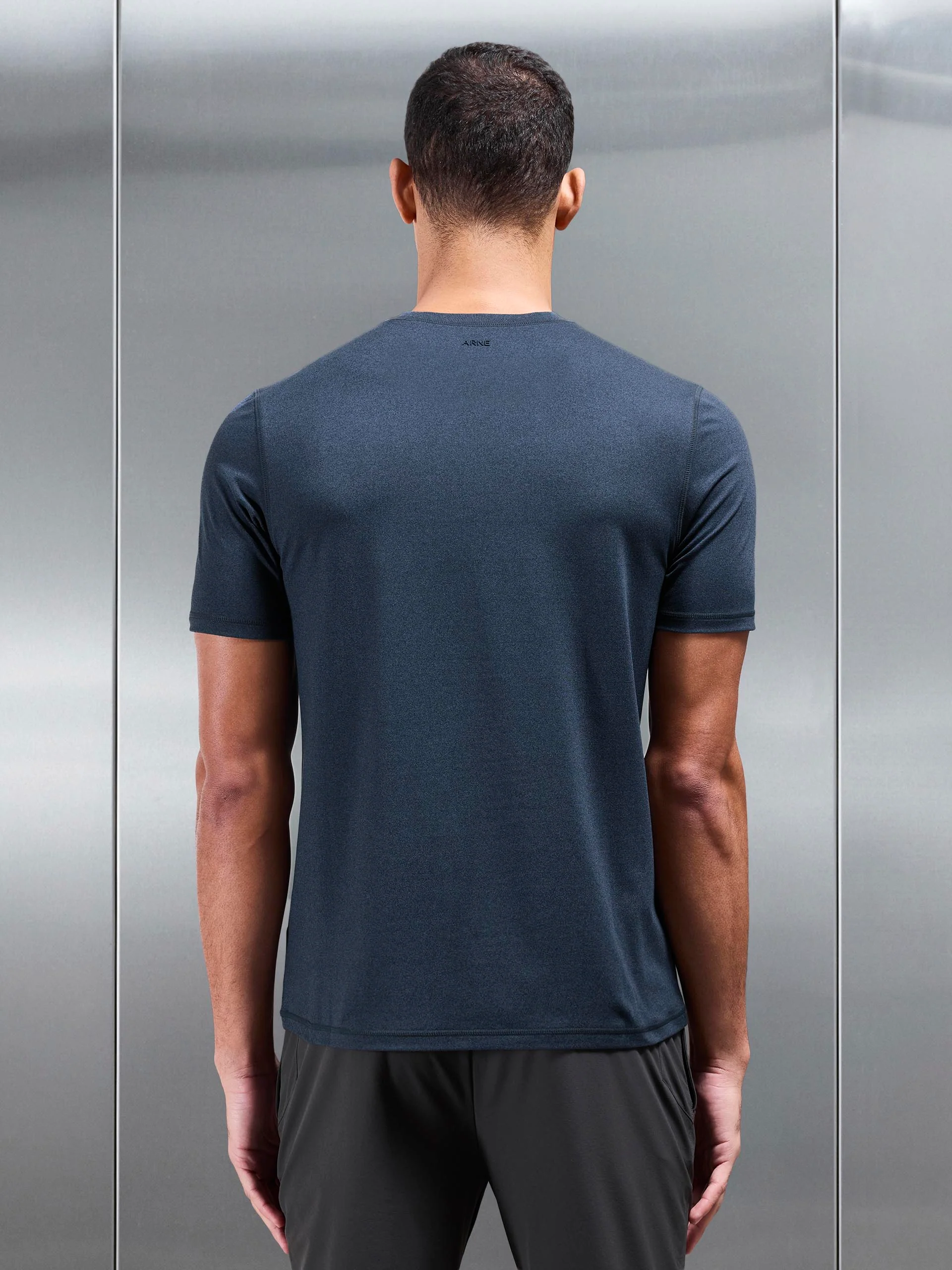 Soft Jersey Motion T-Shirt in Navy - Image 5