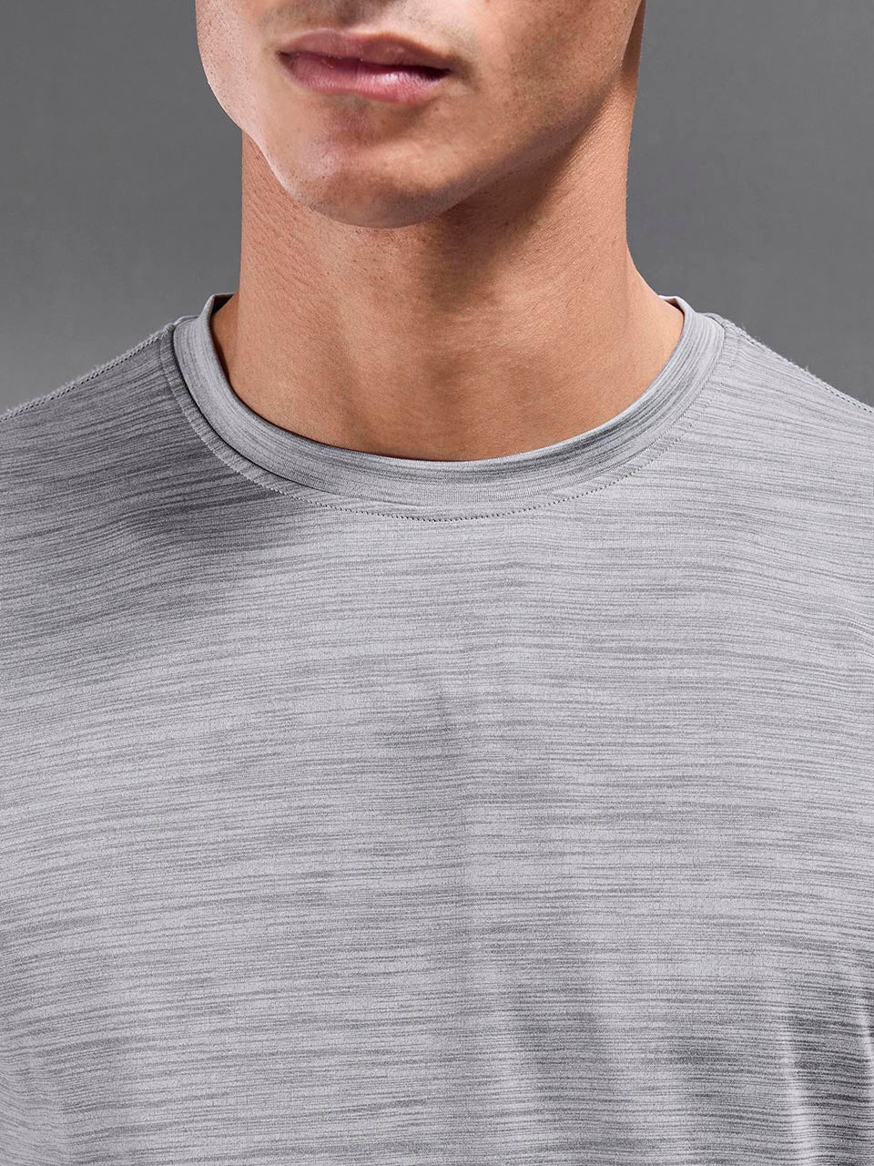 Space Dye Performance T-Shirt in Grey - Image 6