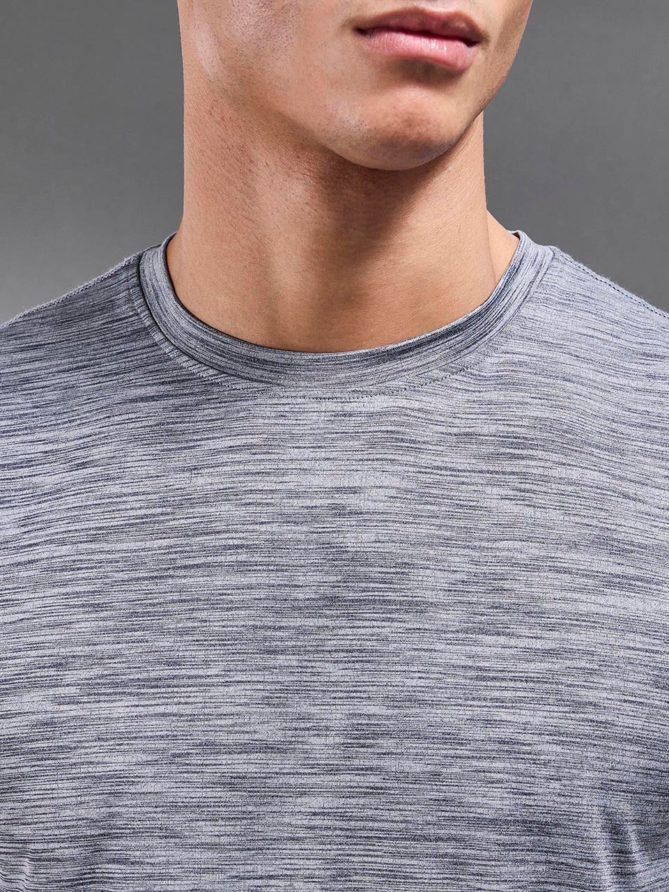 Space Dye Performance T-Shirt in Navy - Image 6