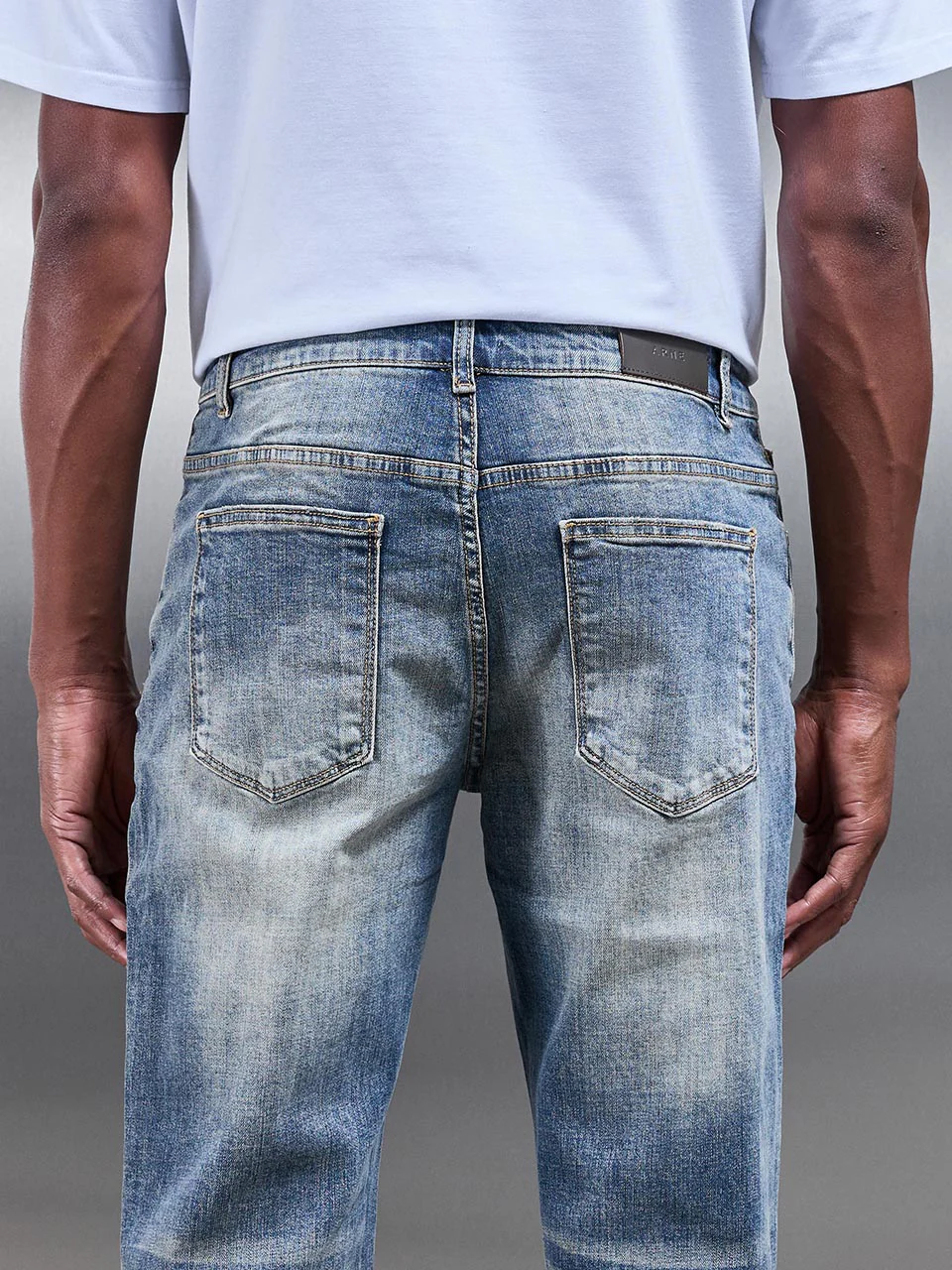 Straight Leg Denim Jeans in Sand Wash - Image 6