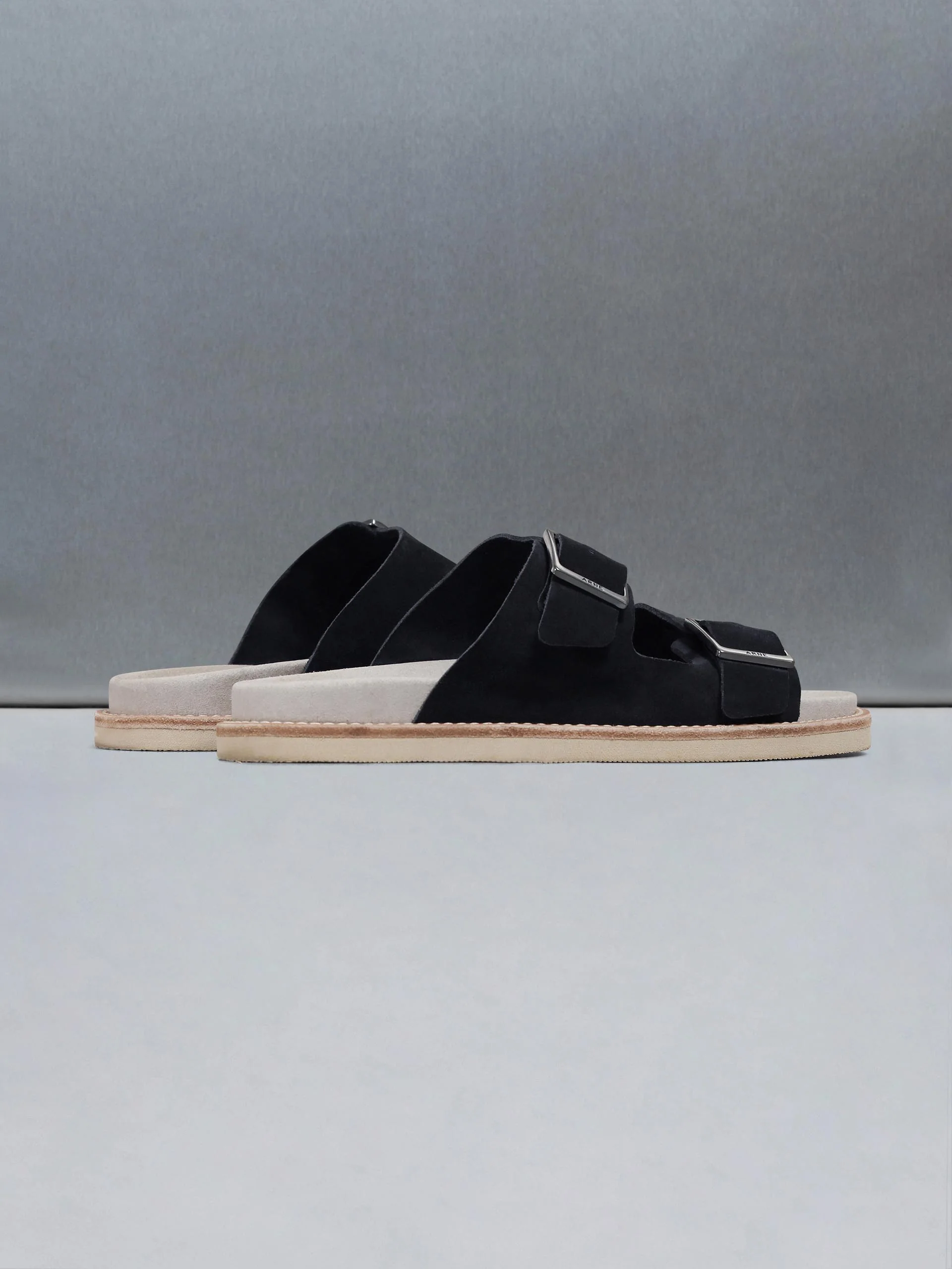 Suede Sandal in Navy - Image 3
