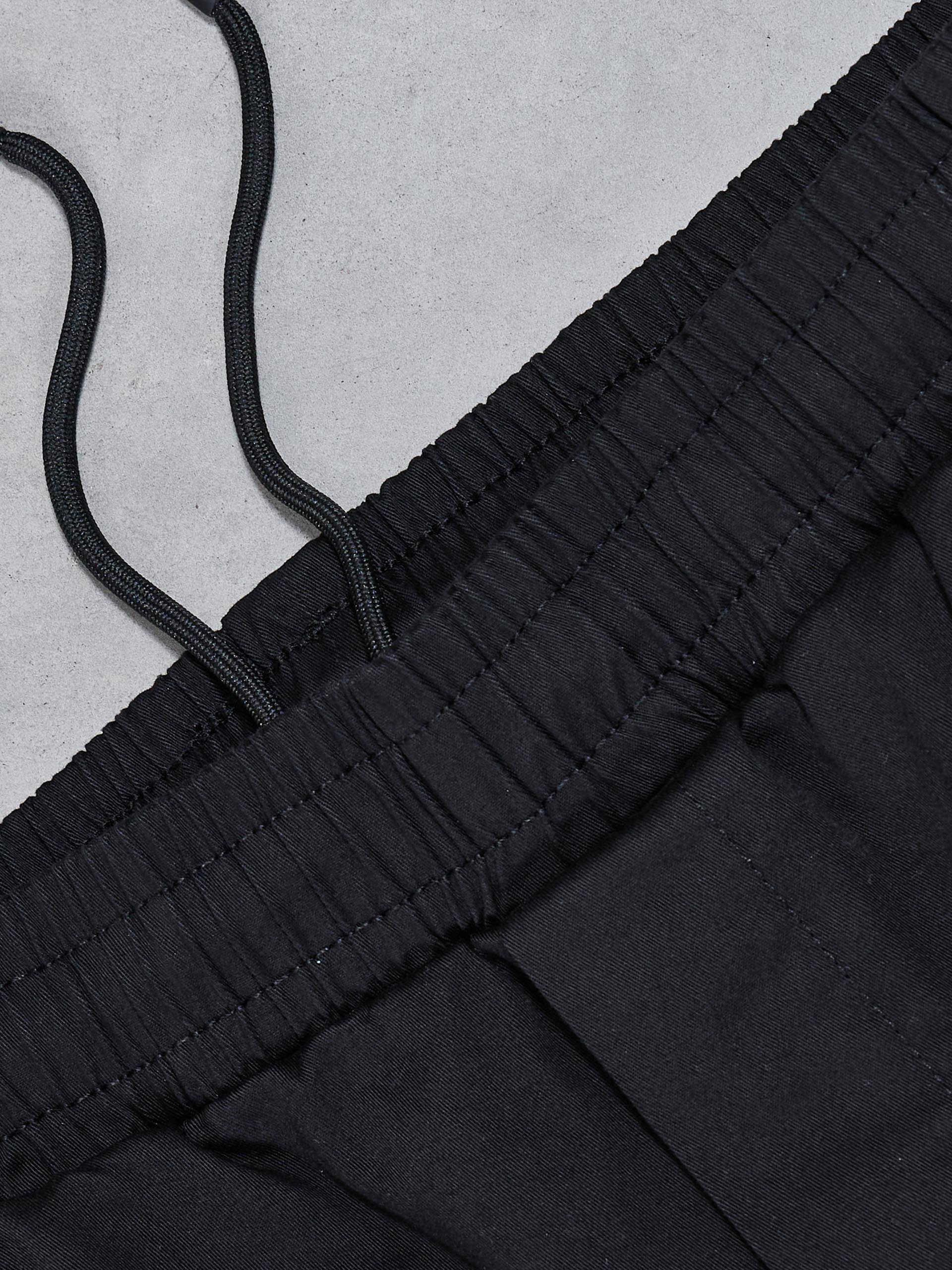Tailored Drawstring Chino Trouser in Black - Image 7