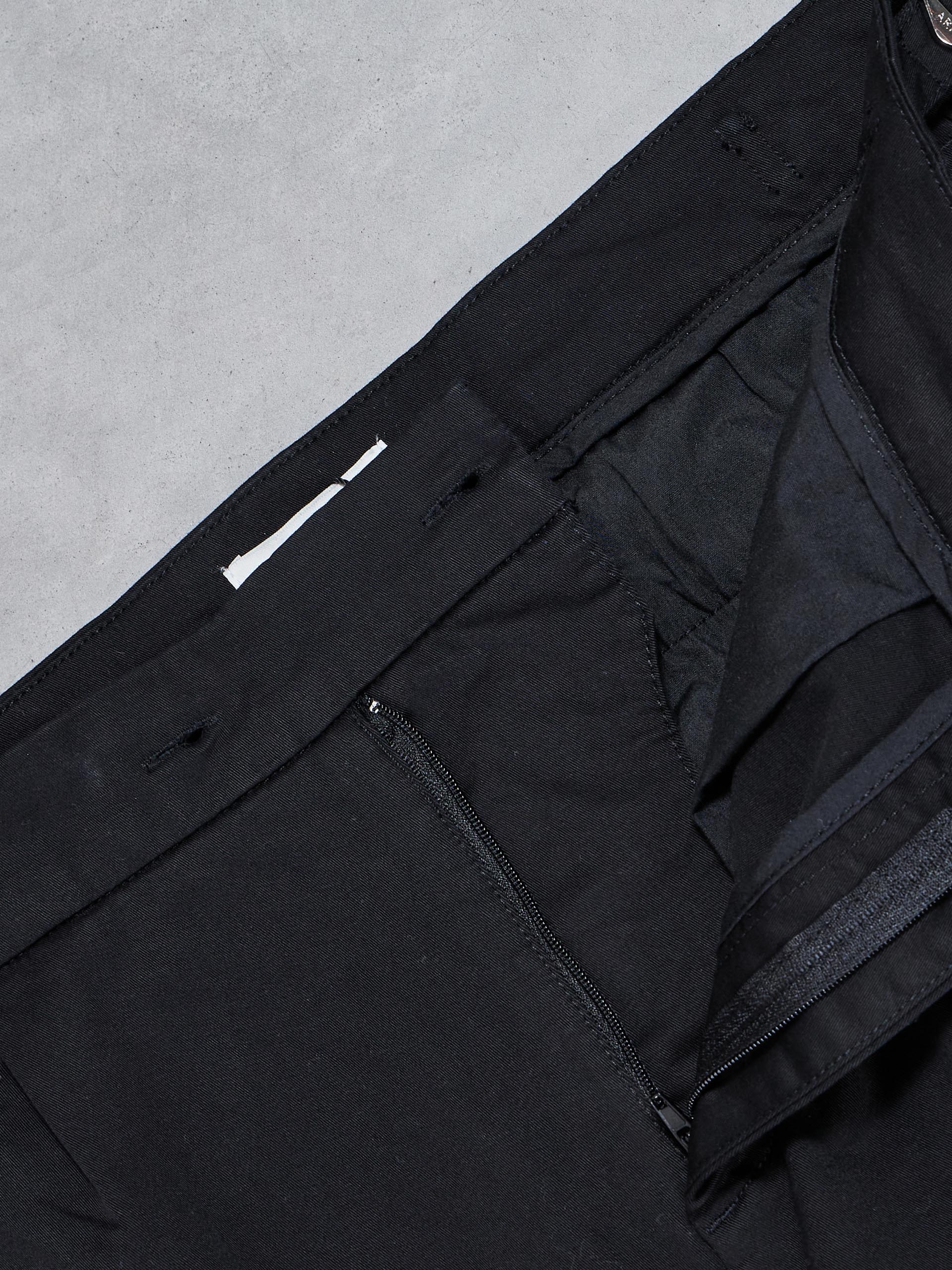 Tailored Side Adjuster Chino Trouser in Black - Image 7