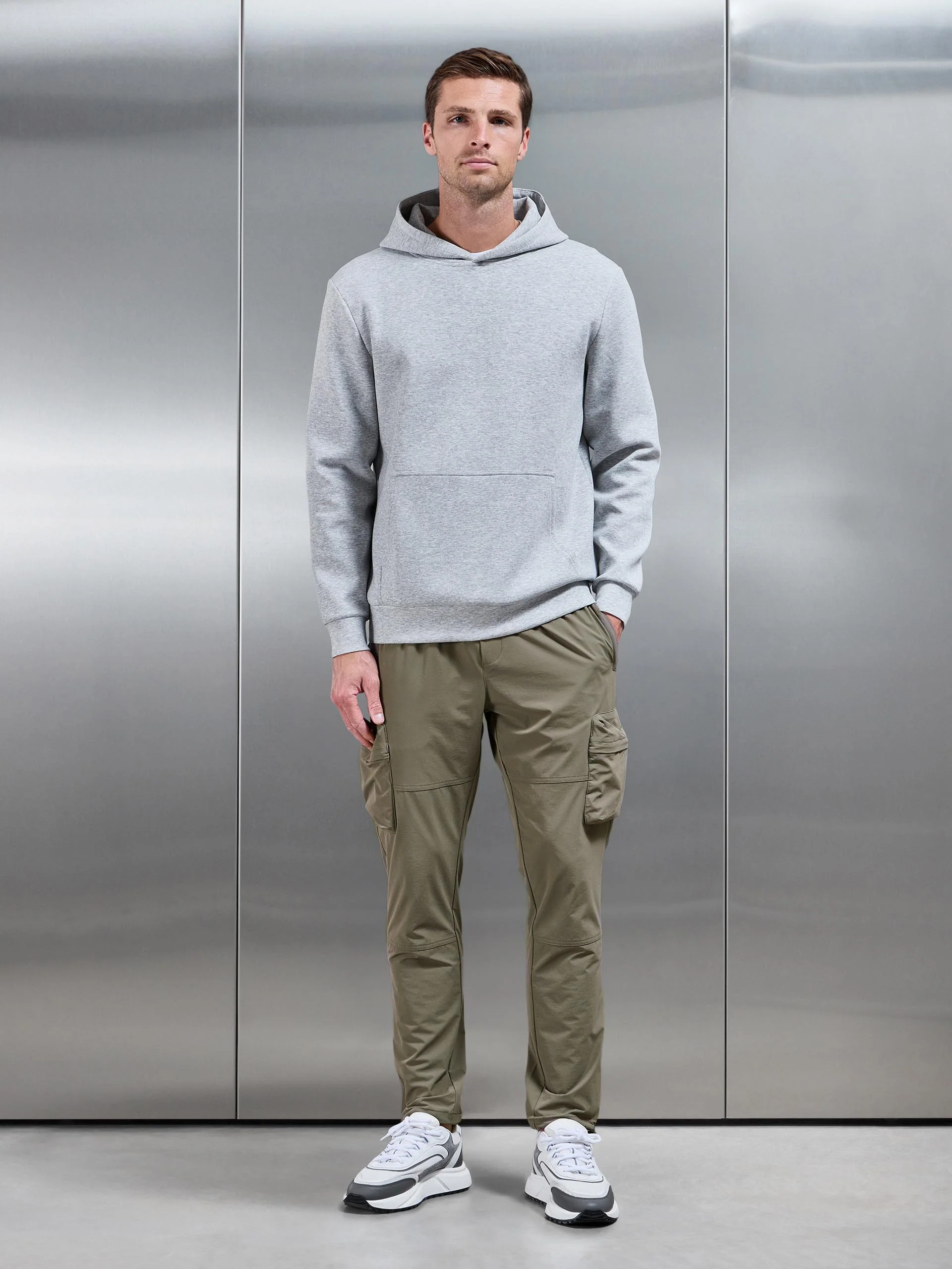 Technical 3D Cargo Pant in Olive - Image 2