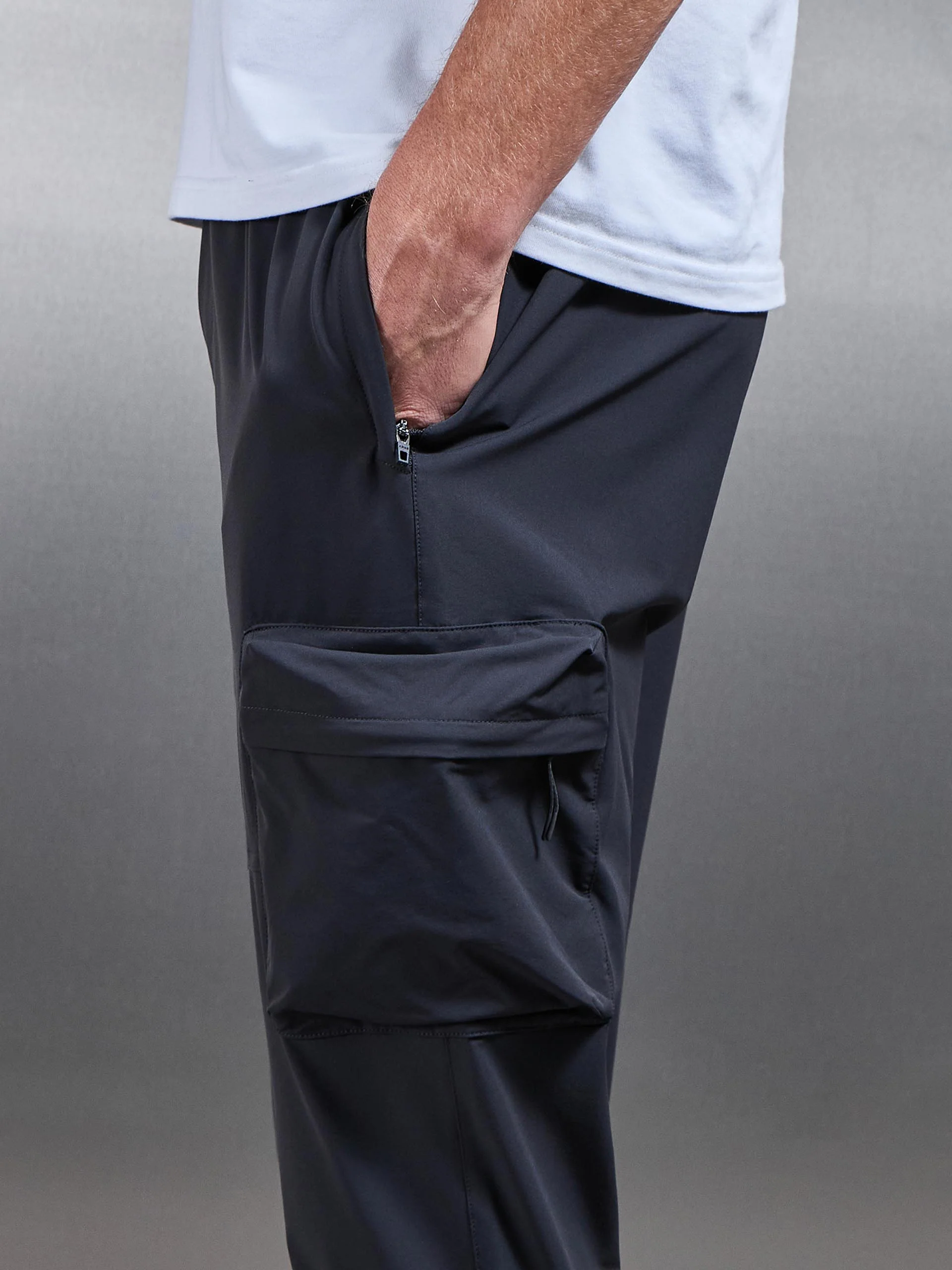 Technical 3D Cargo Pant in Slate Grey - Image 4