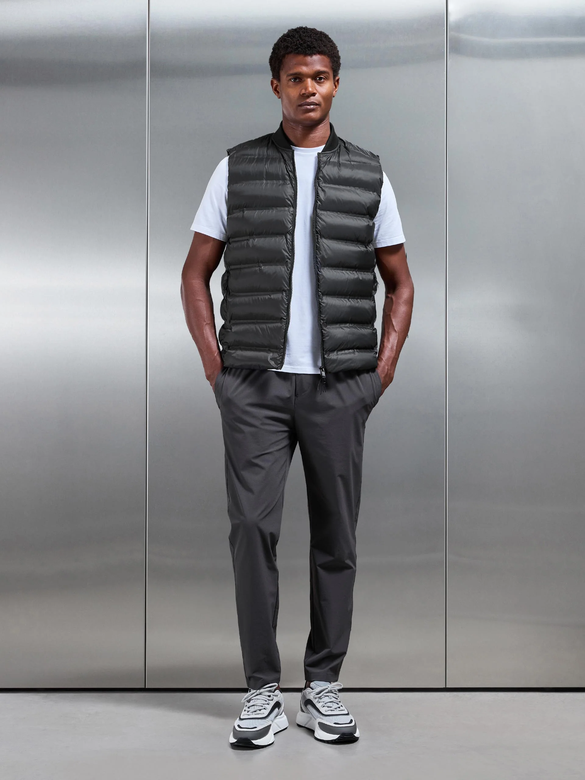 Technical Bomber Gilet in Black - Image 6