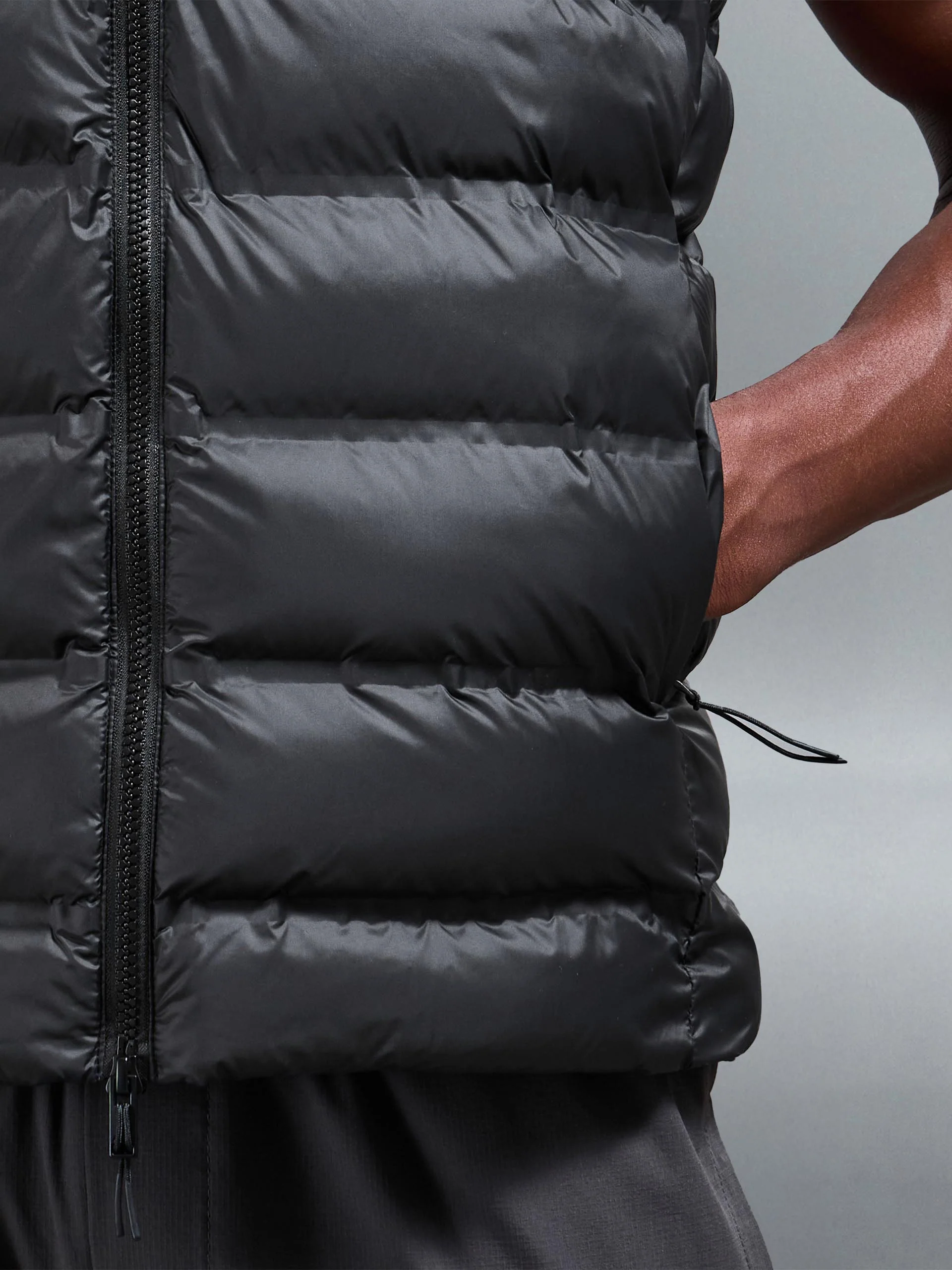 Technical Bomber Gilet in Black - Image 8
