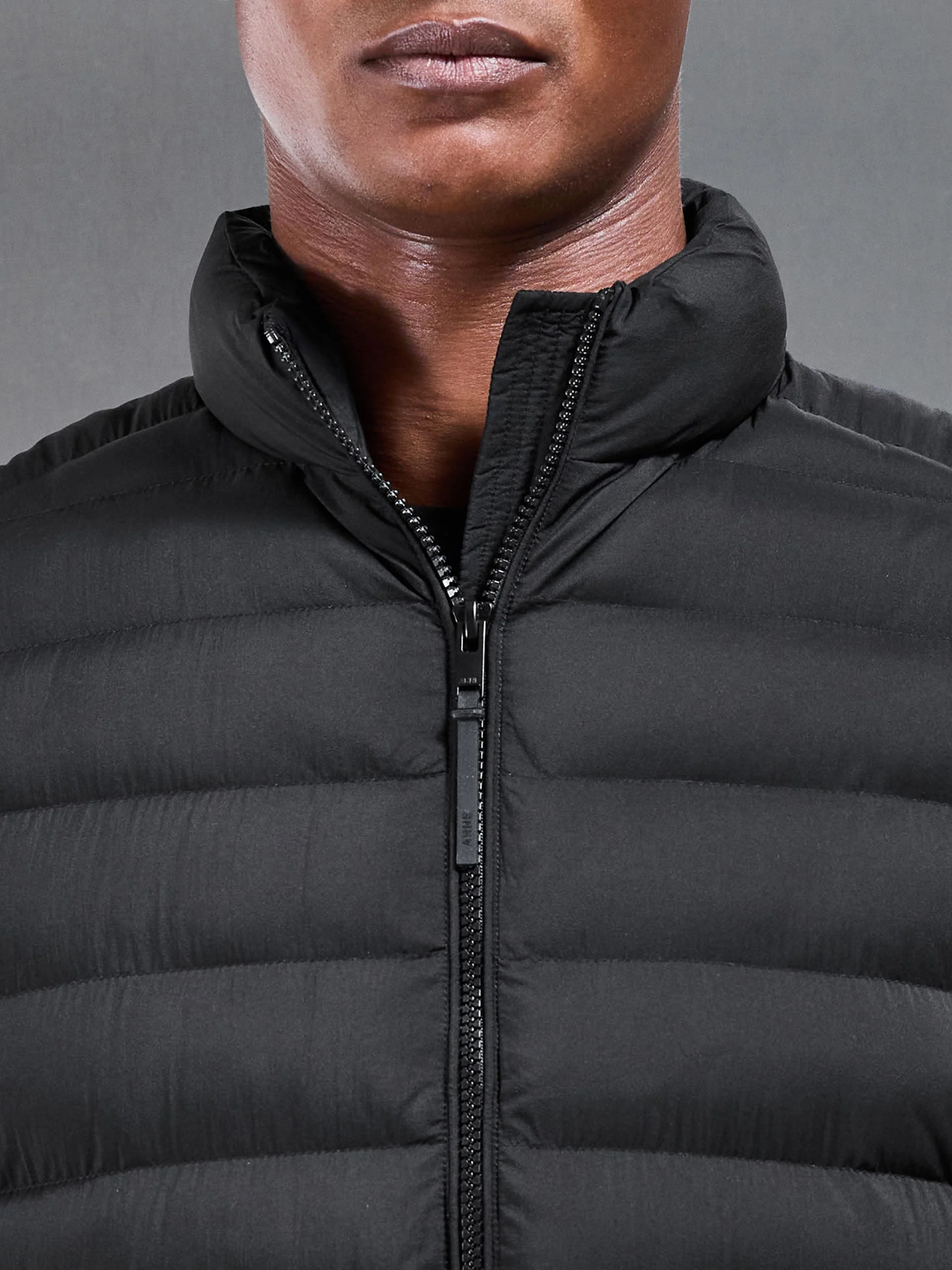 Technical Puffer Gilet in Black - Image 5