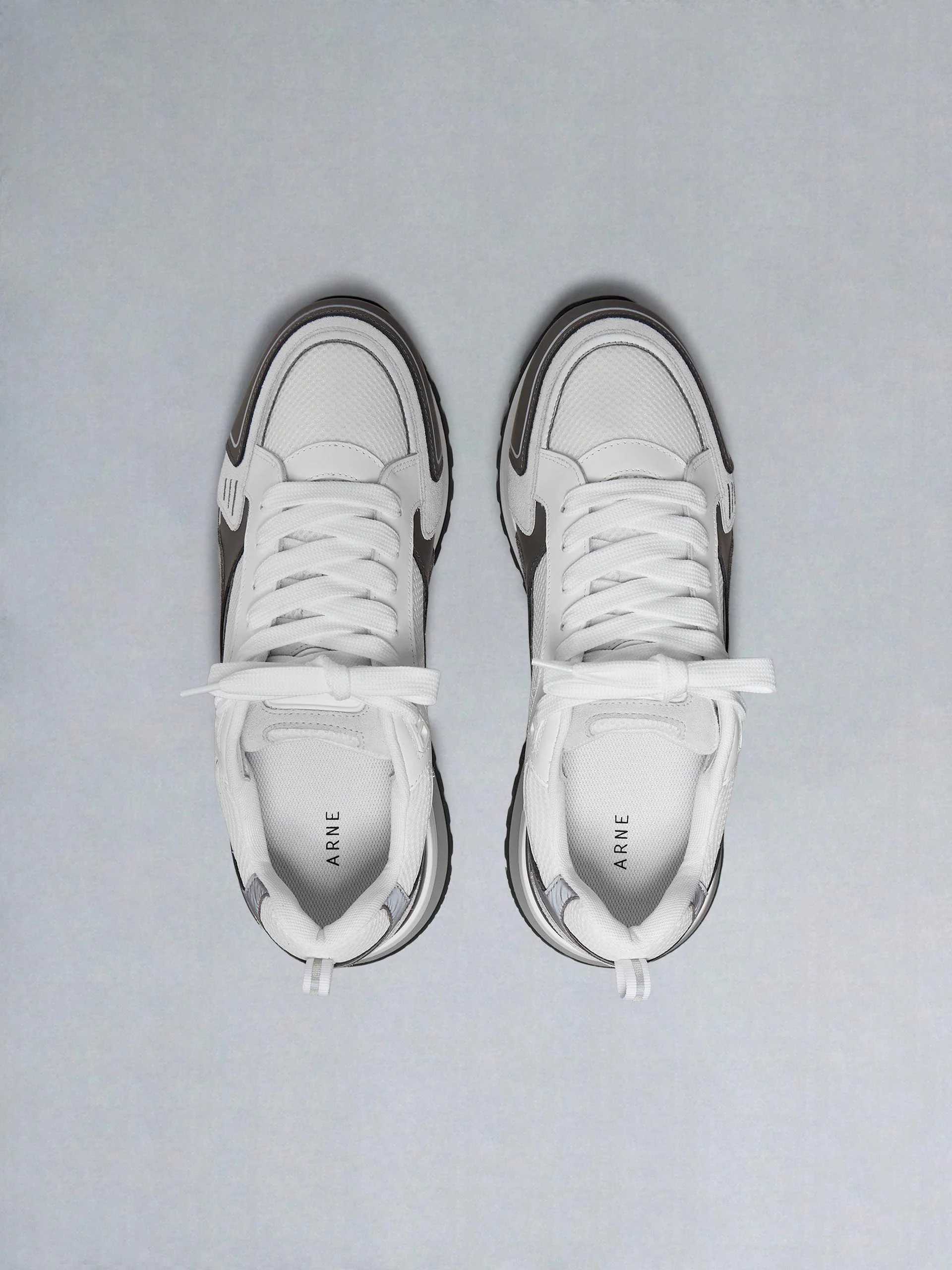 Technical Racer in White Grey - Image 5