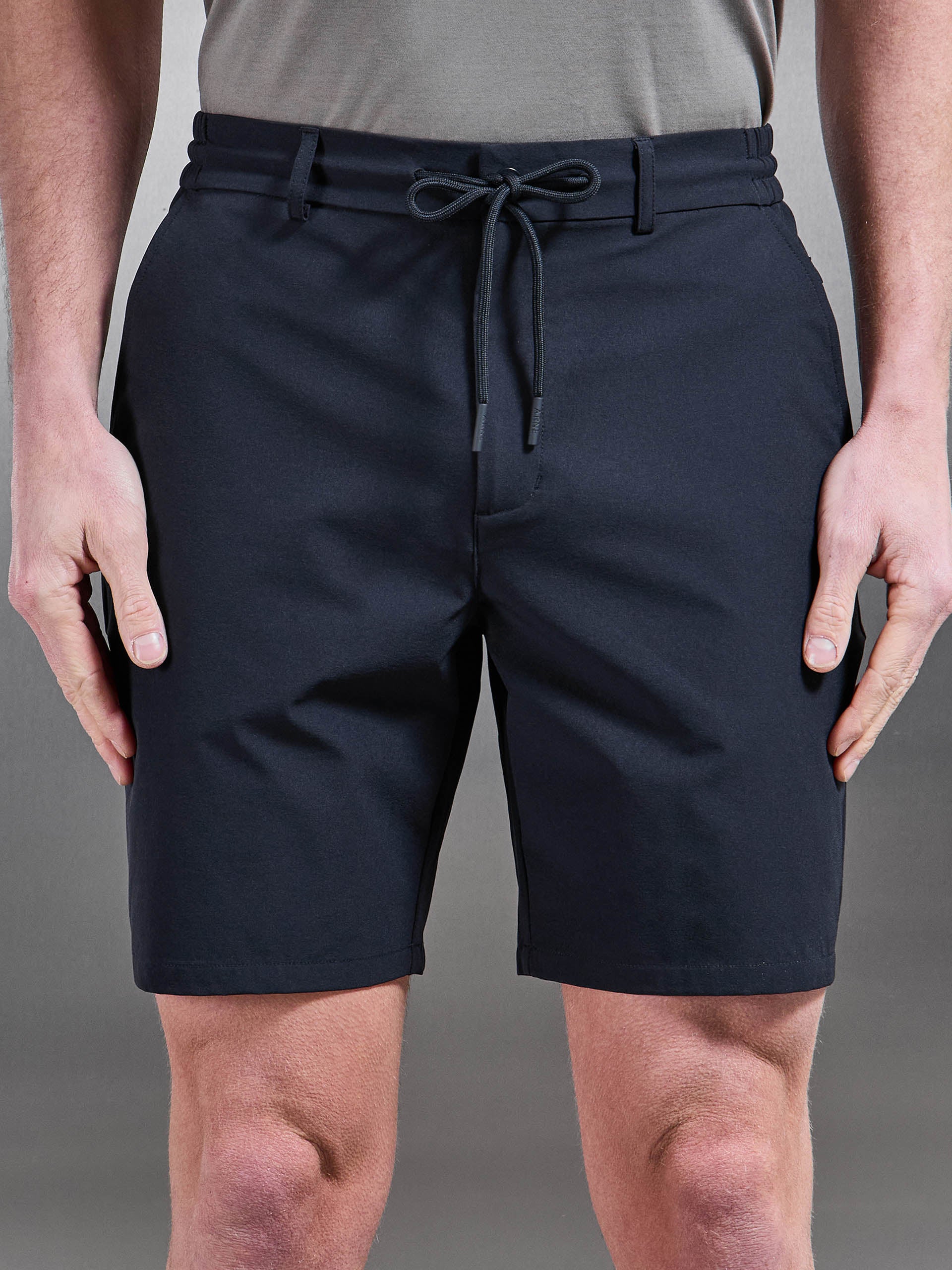 Technical Stretch Chino Short in Navy - Image 4