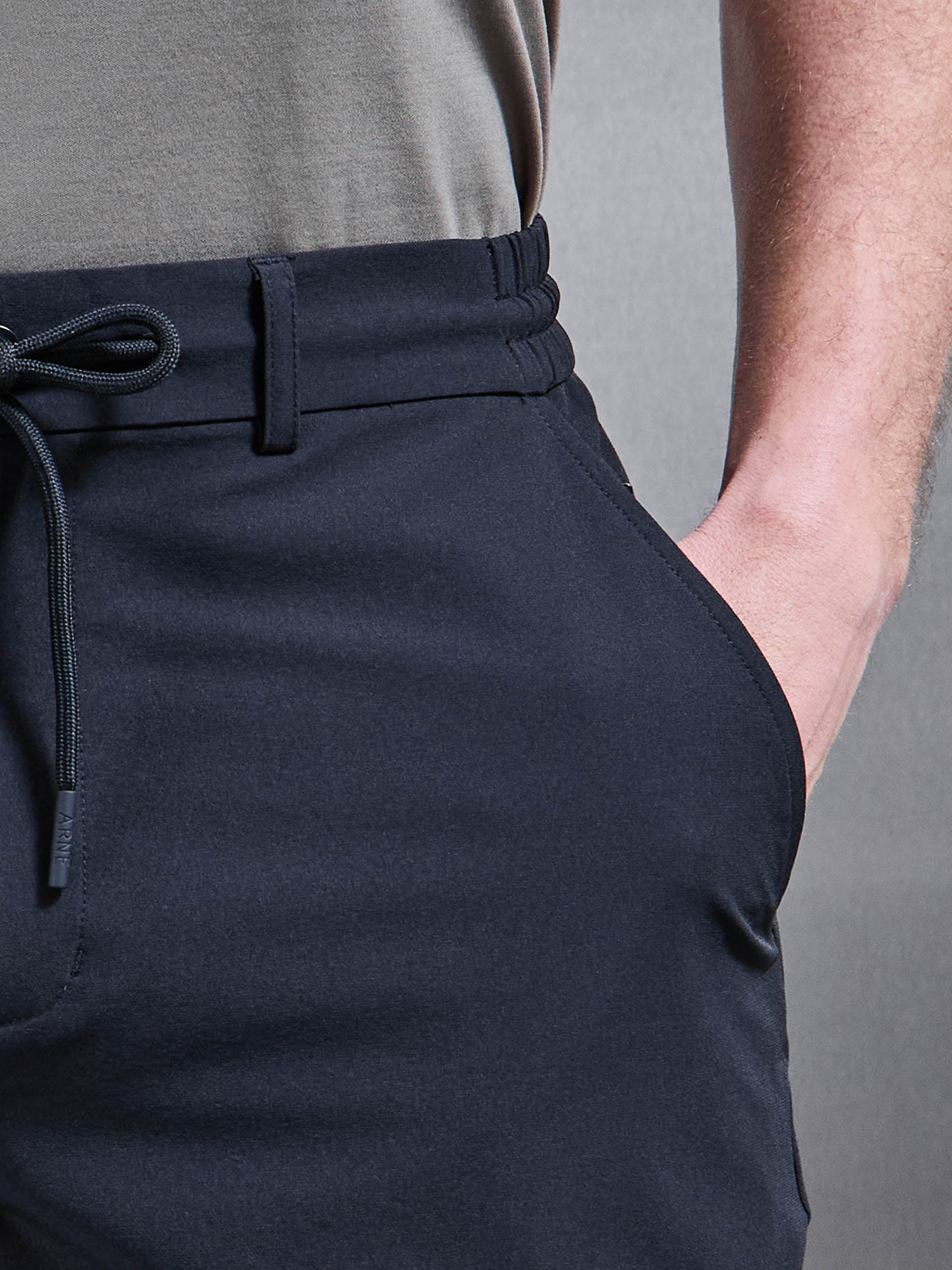 Technical Stretch Chino Short in Navy - Image 5