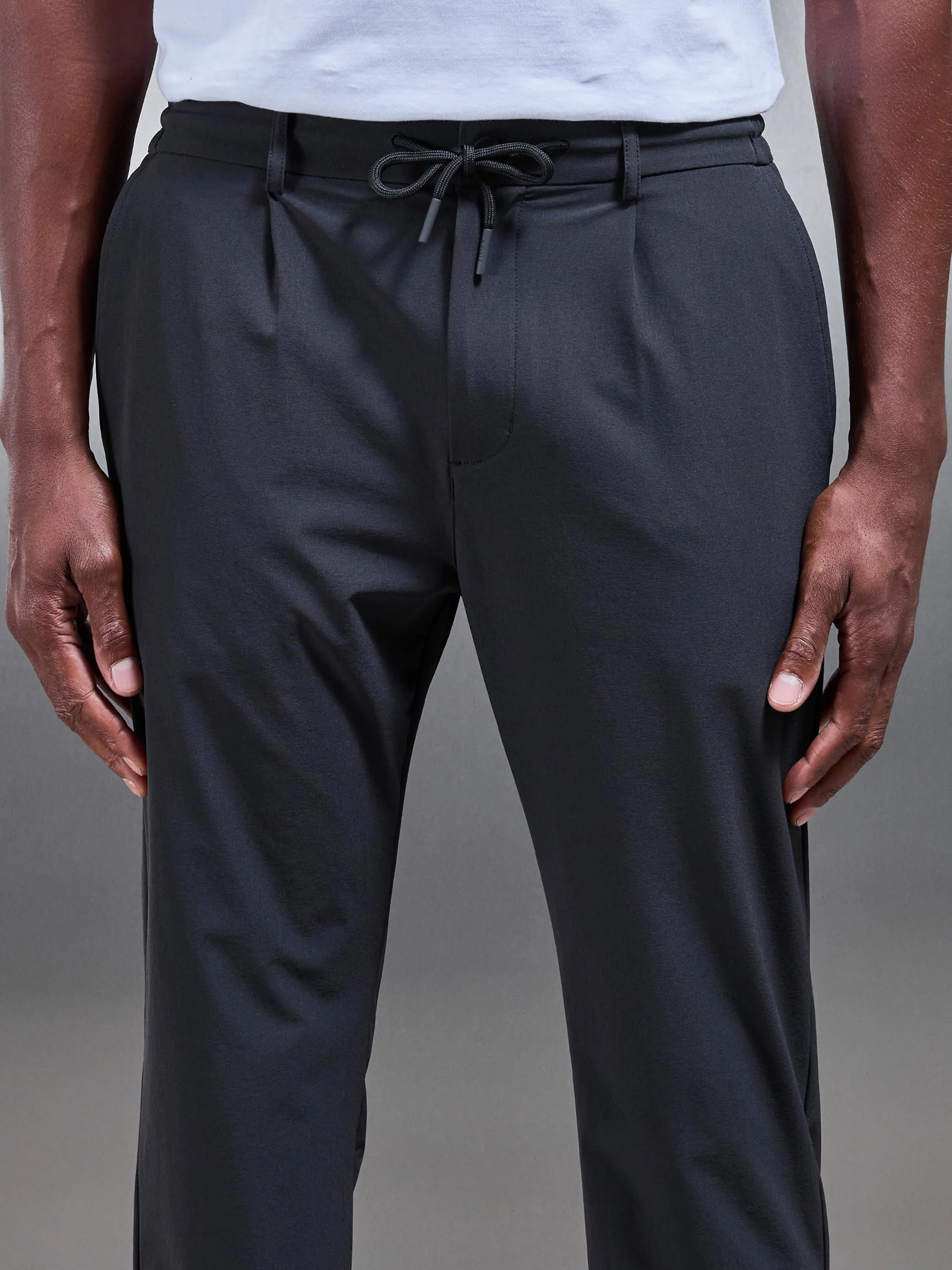 Technical Stretch Chino Trouser in Grey - Image 4