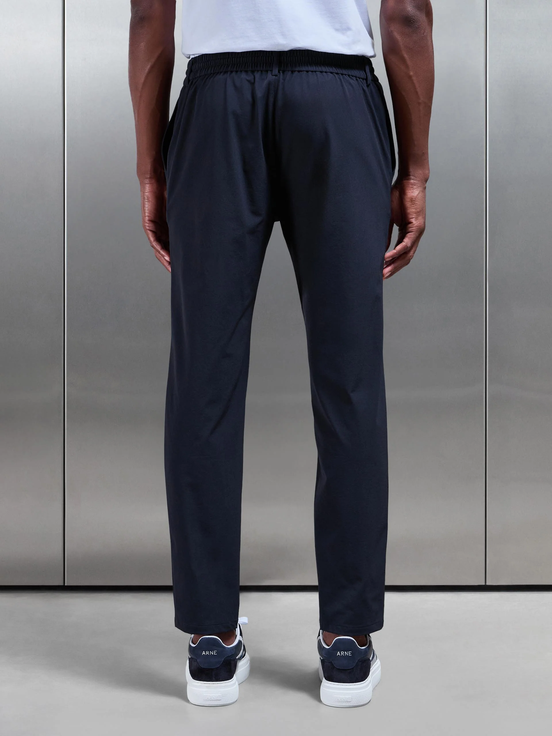 Technical Stretch Chino Trouser in Navy - Image 6