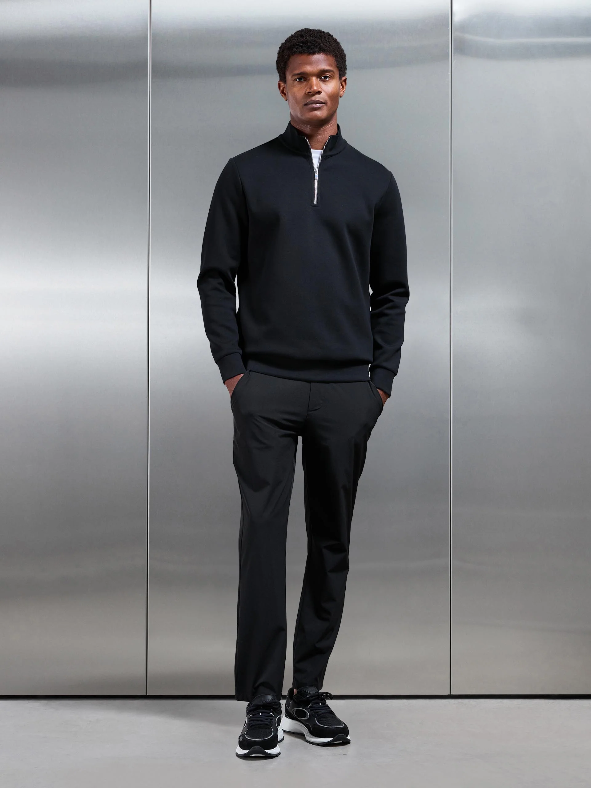 Technical Tailored Trouser in Black - Image 2