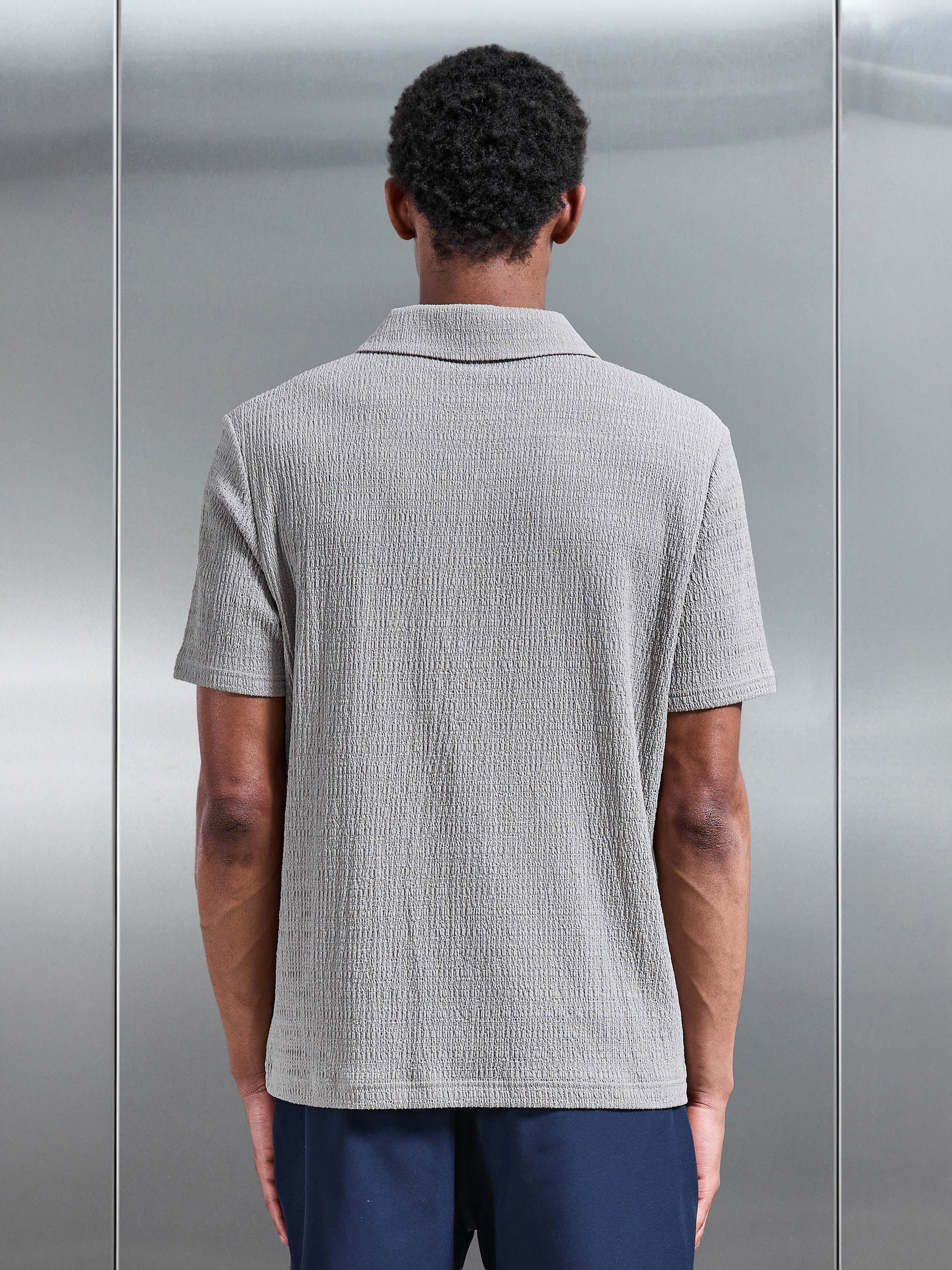 To The Beach Revere Collar Shirt in Stone - Image 3