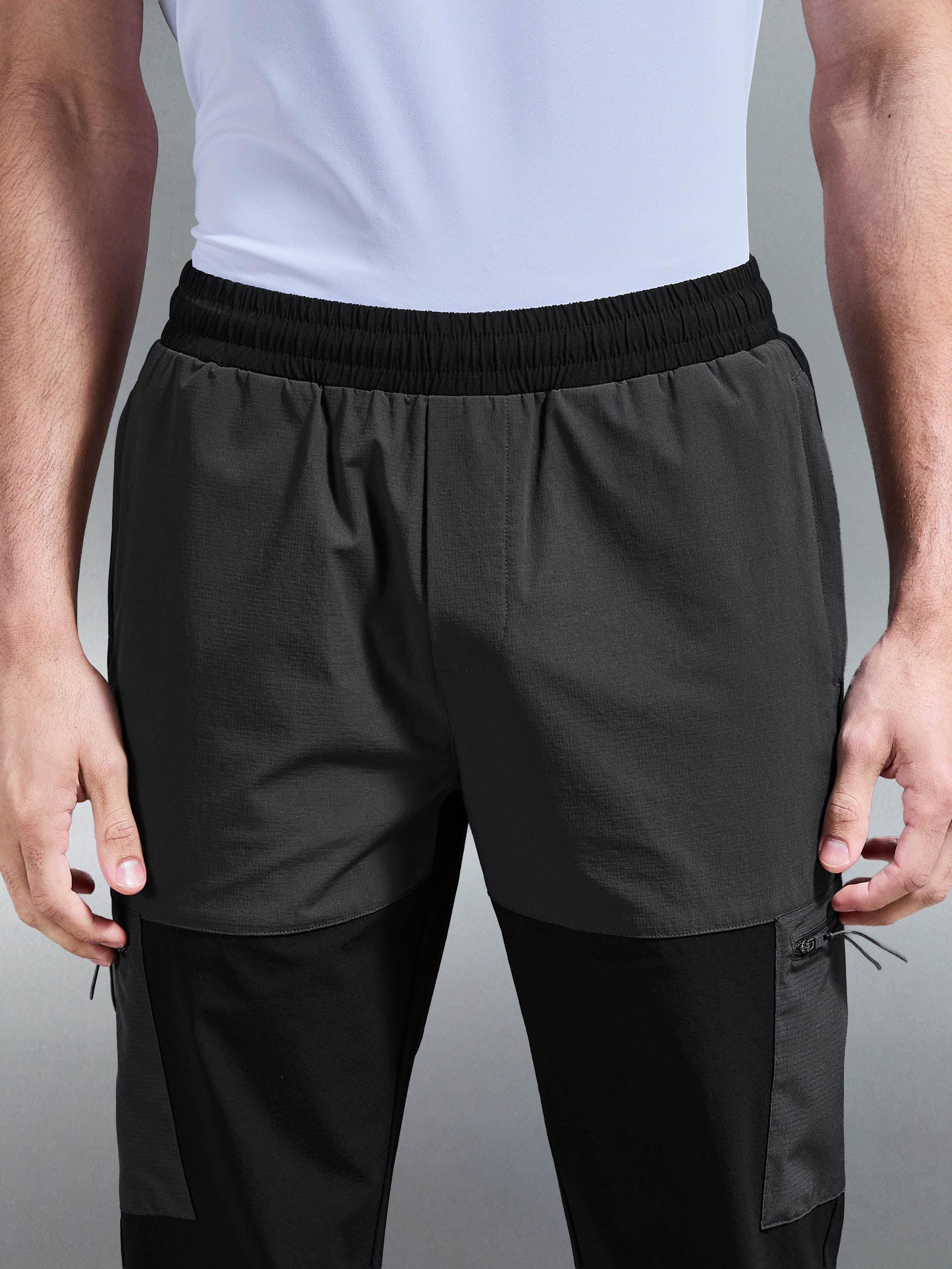 Trail Colour Block Cargo Pant in Black - Image 6