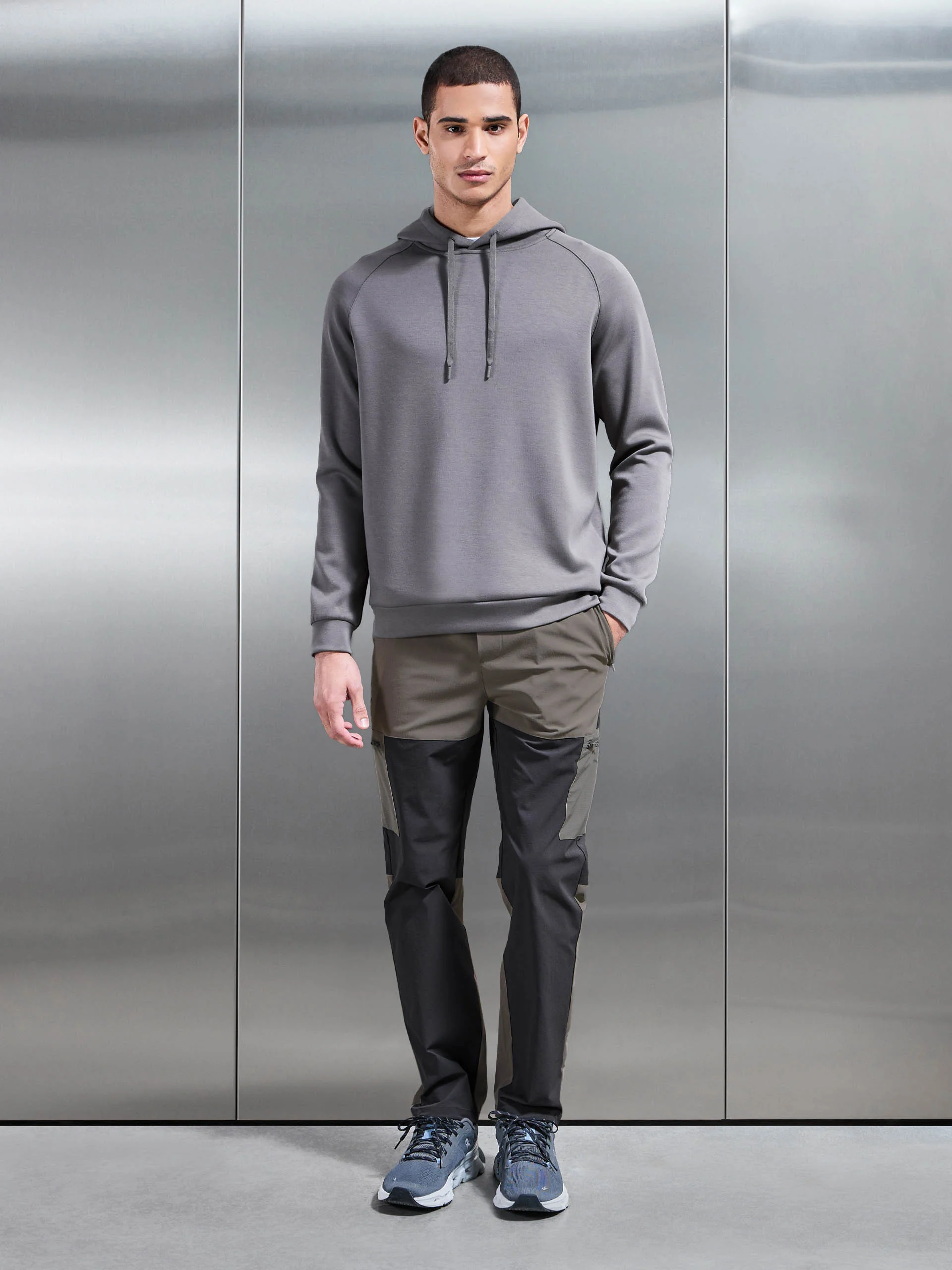 Trail Colour Block Cargo Pant in Grey - Image 4