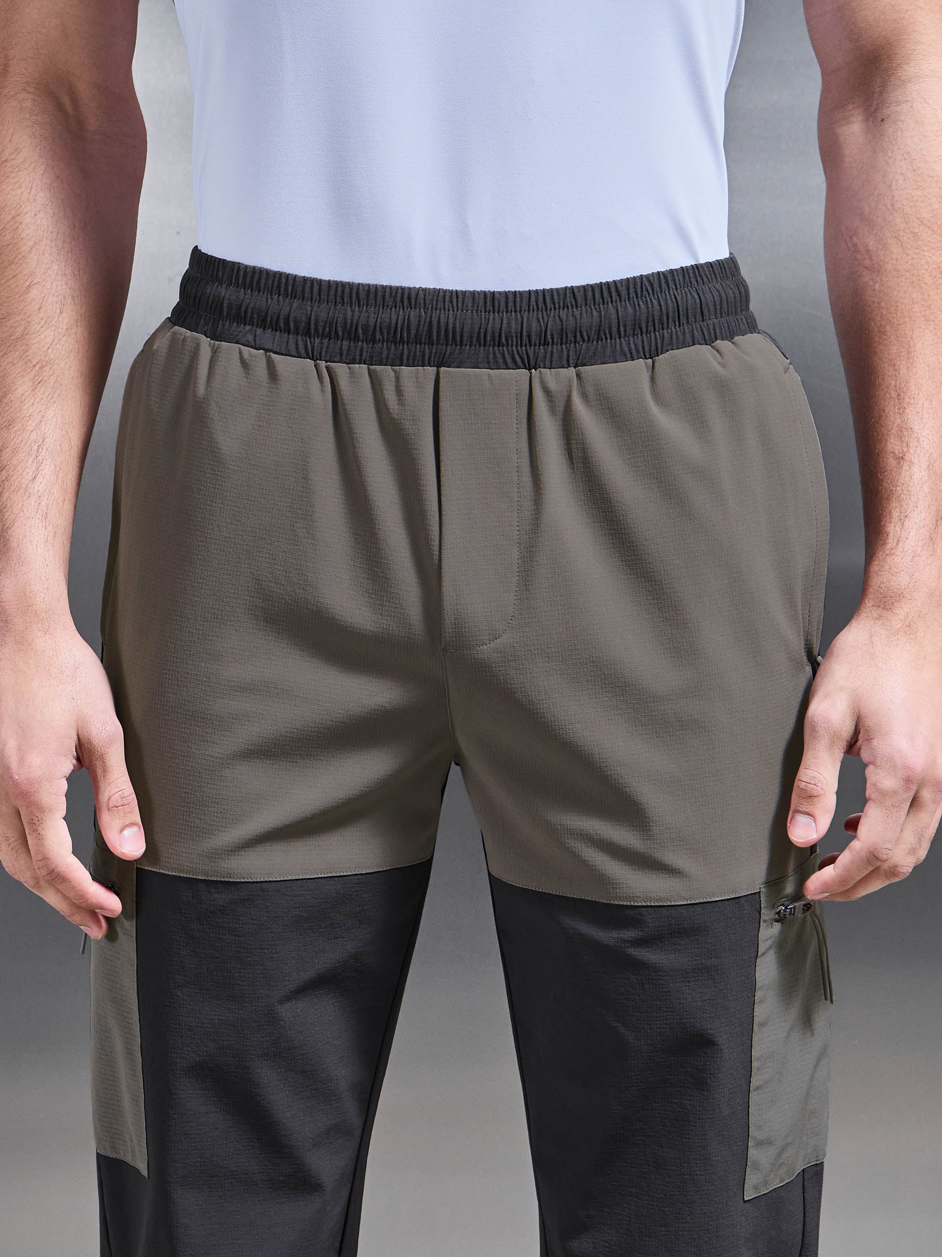 Trail Colour Block Cargo Pant in Grey - Image 6