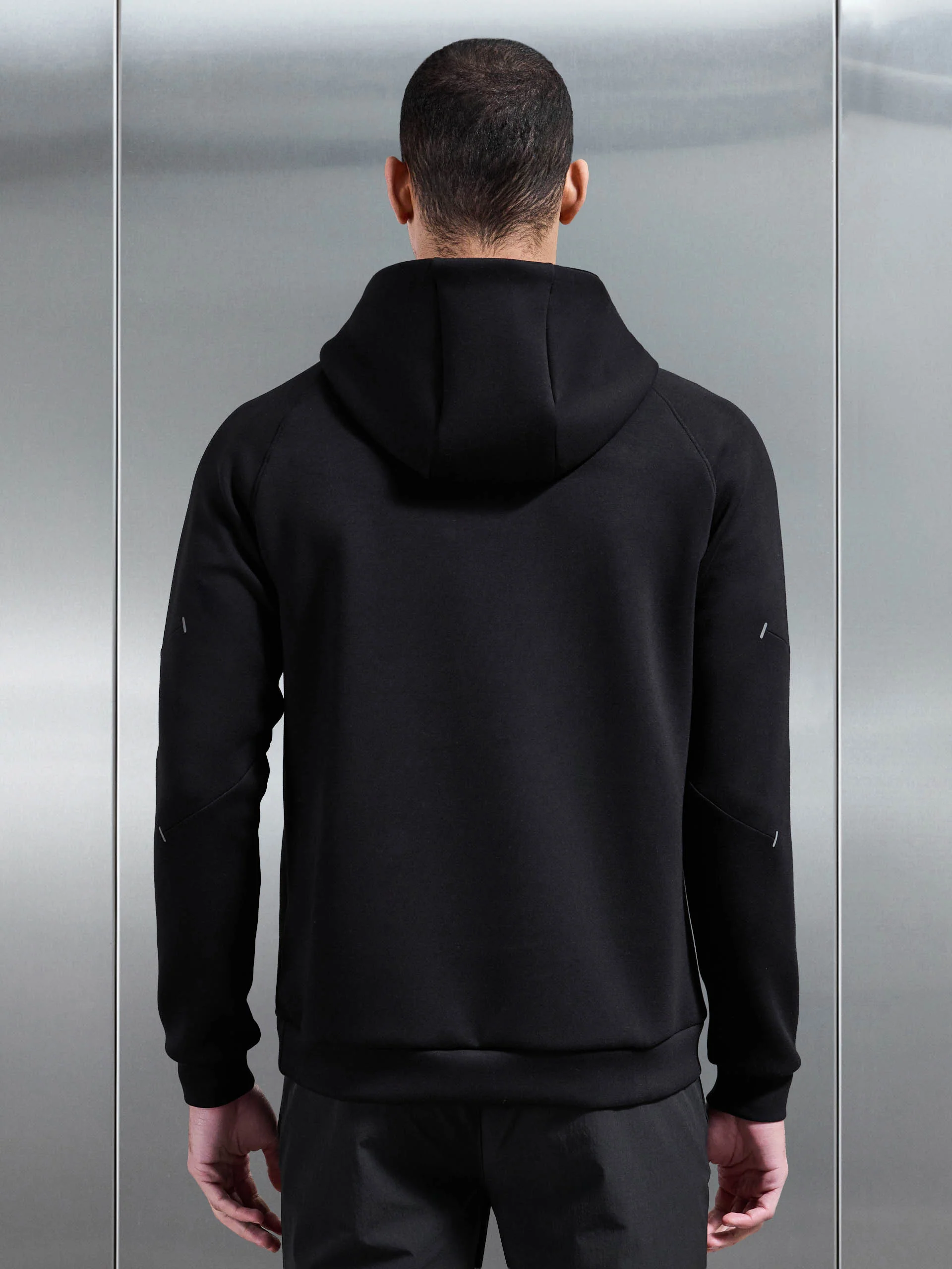Trail Hybrid Hoodie in Black - Image 5