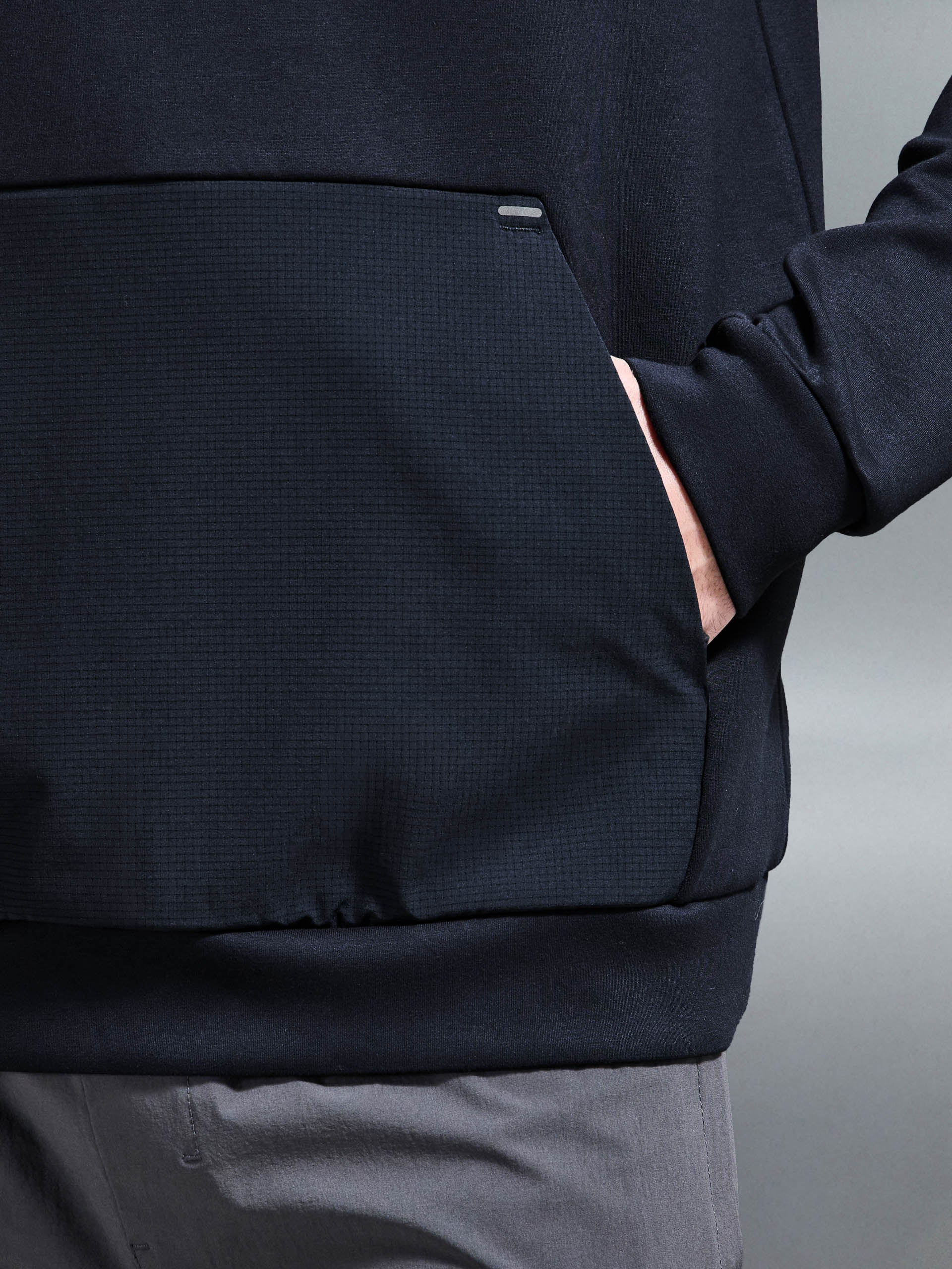 Trail Hybrid Hoodie in Navy - Image 7