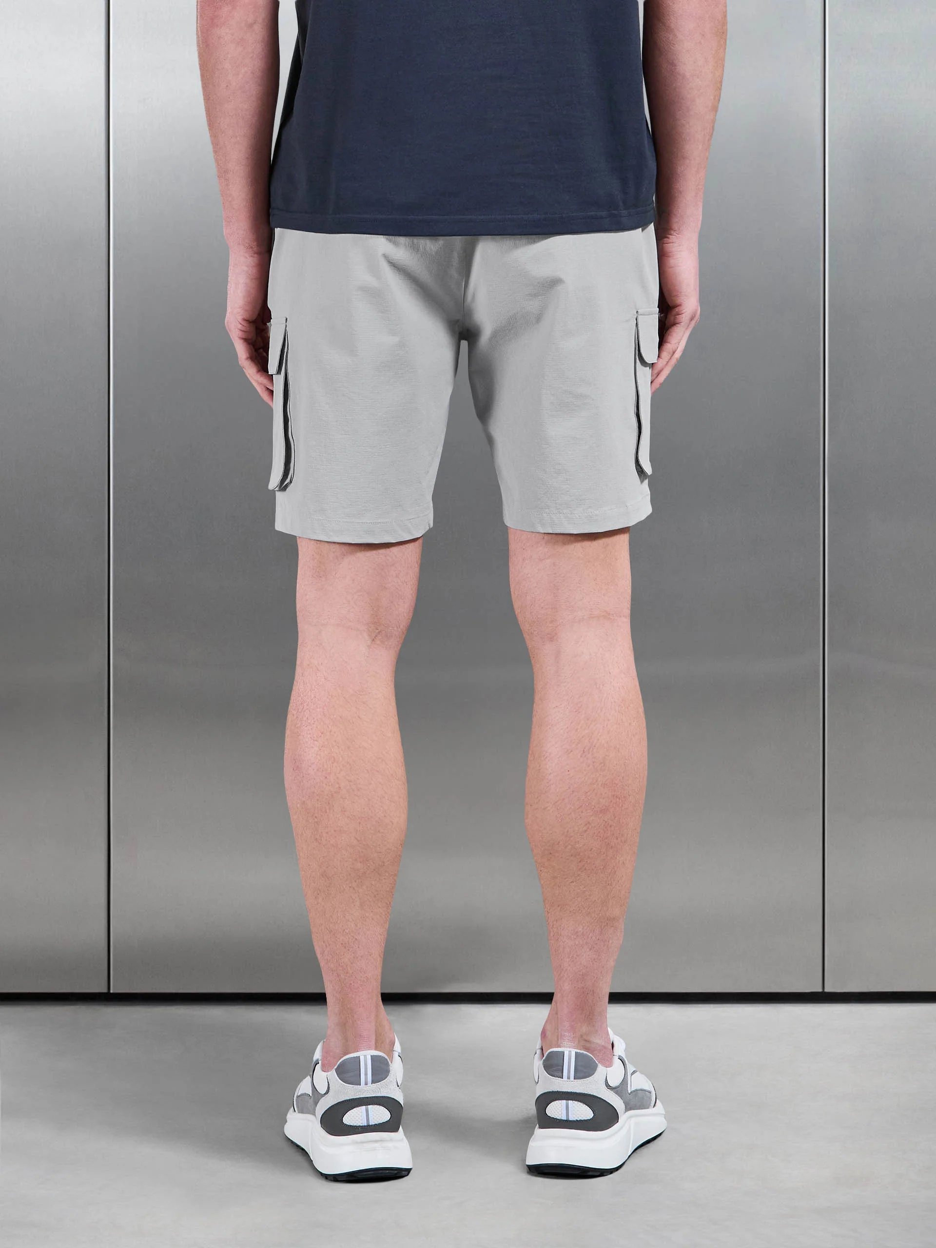 Utility Cargo Short in Mid Grey - Image 4