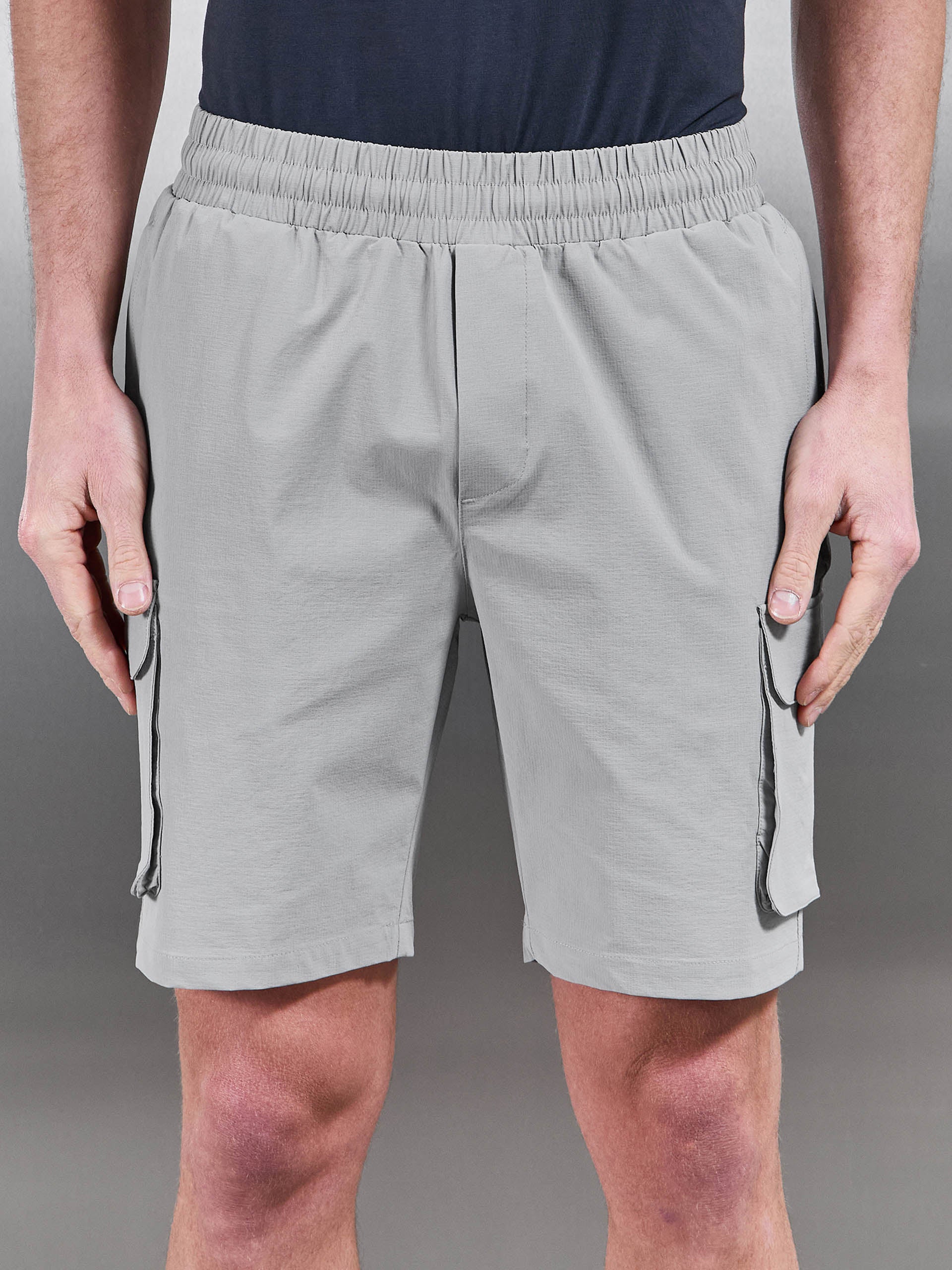 Utility Cargo Short in Mid Grey - Image 5