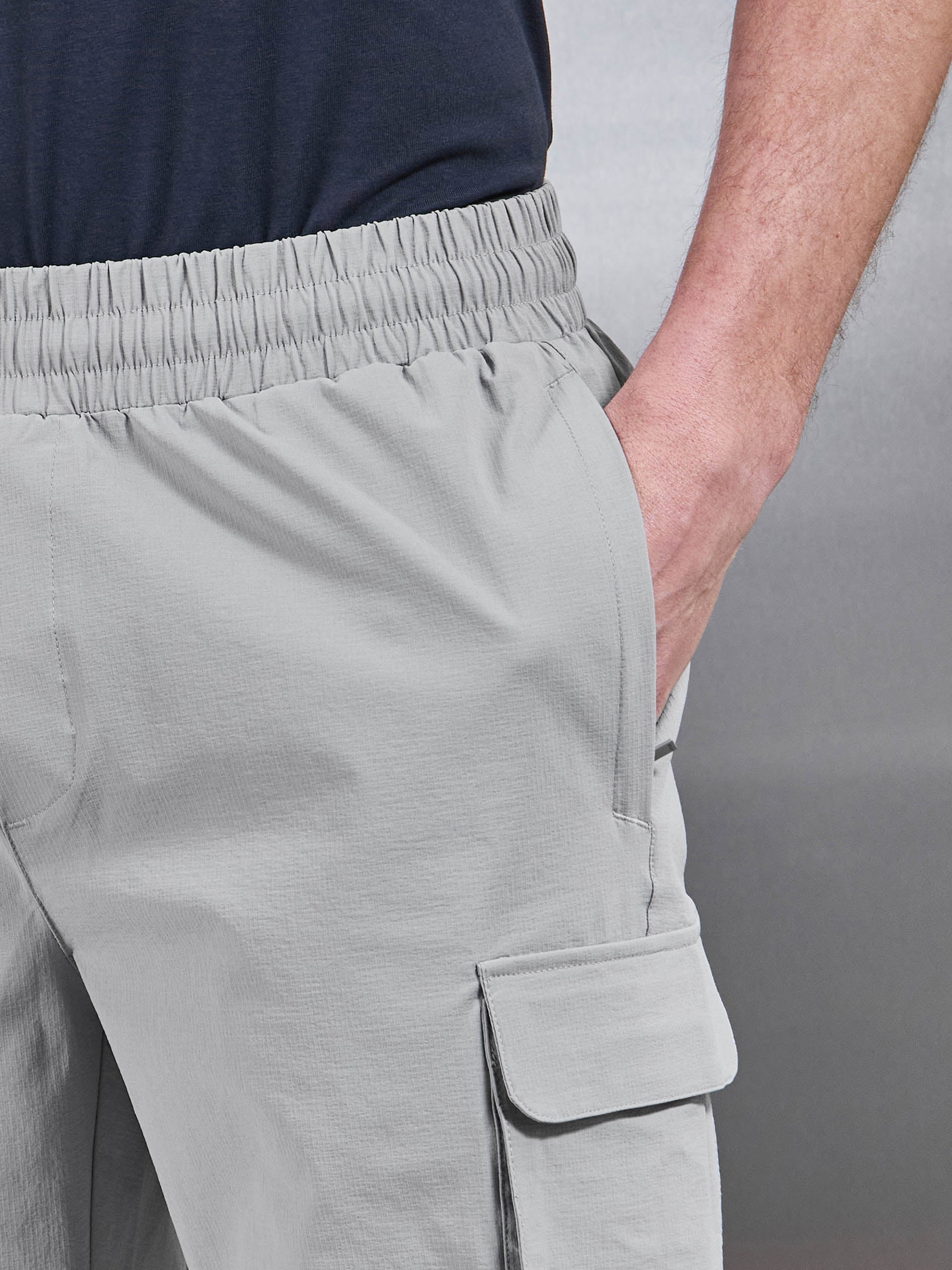 Utility Cargo Short in Mid Grey - Image 6