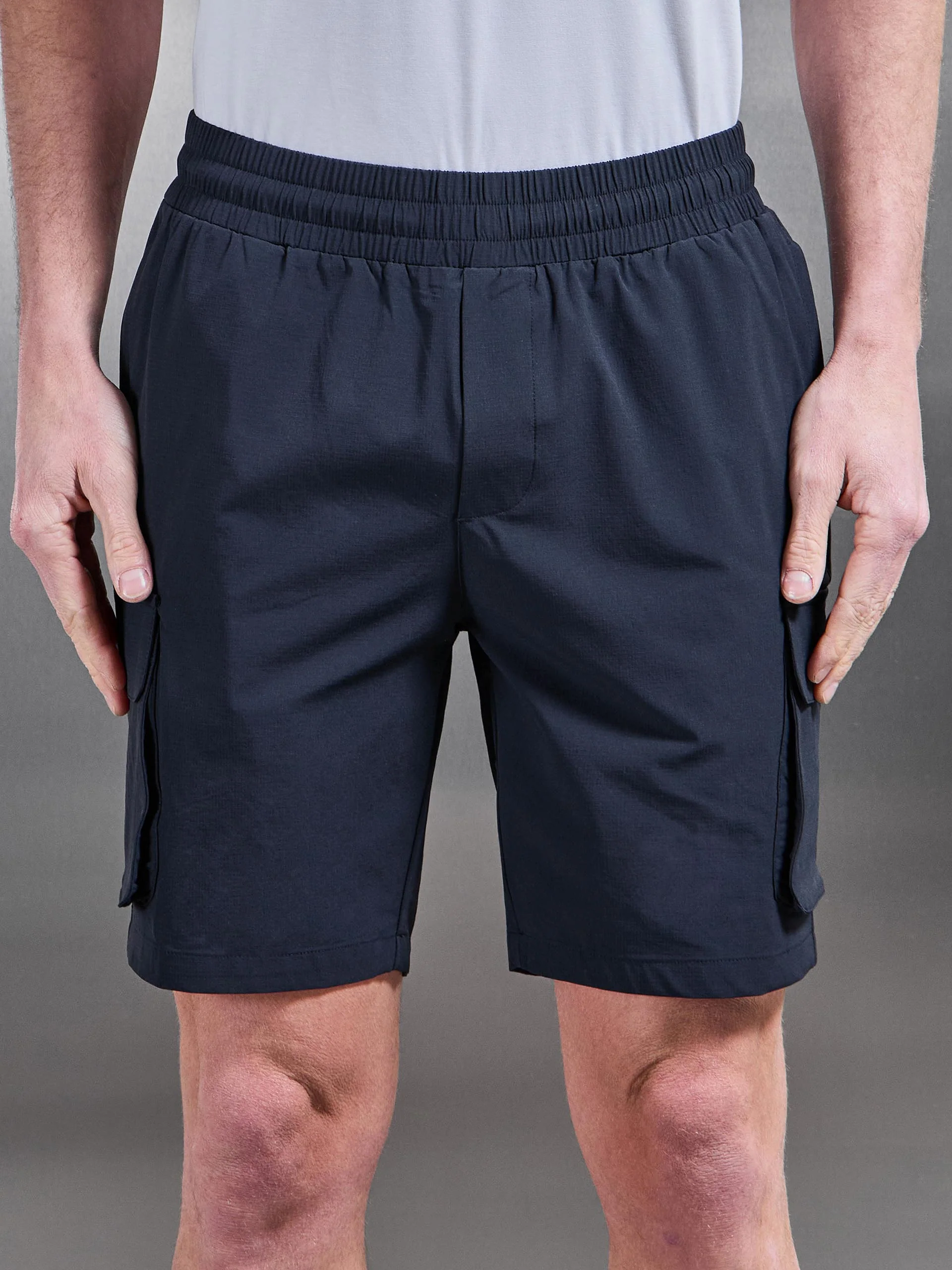 Utility Cargo Short in Navy - Image 4