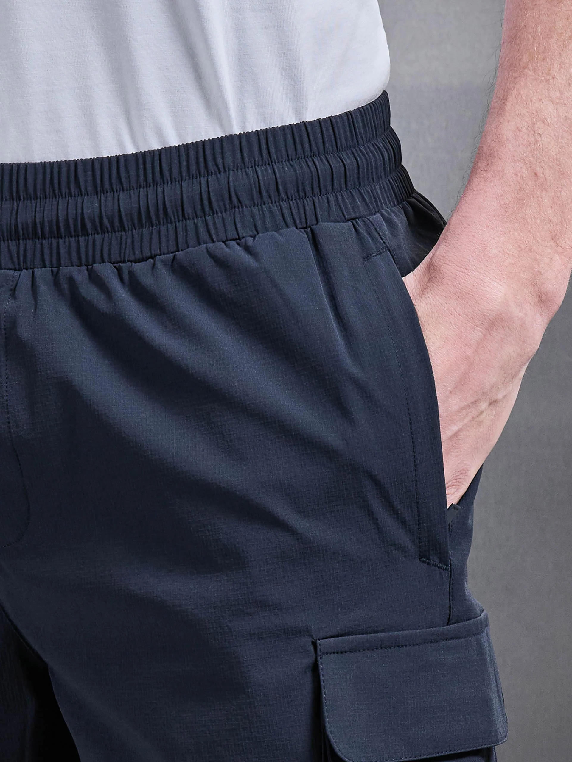 Utility Cargo Short in Navy - Image 5