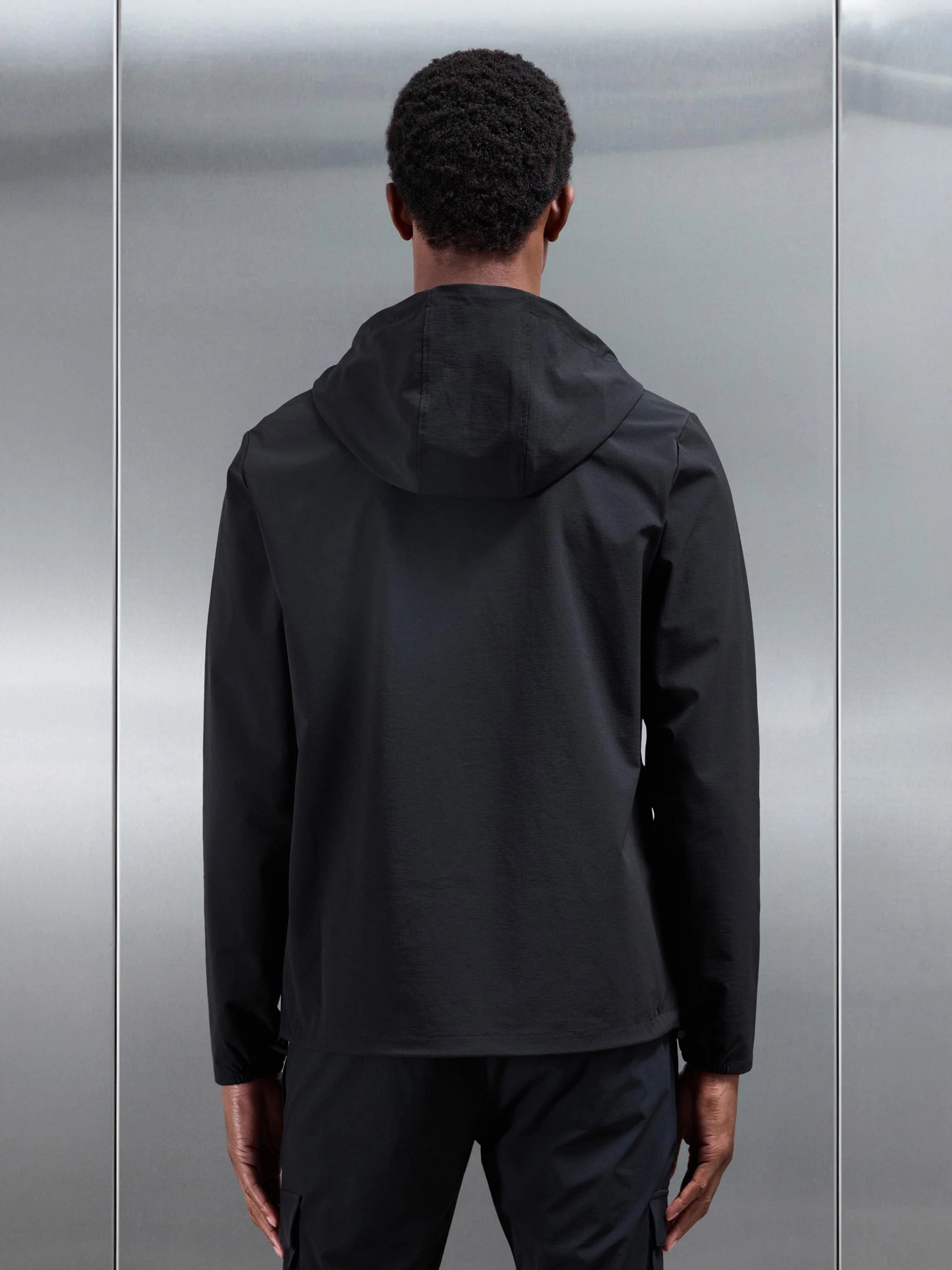 Utility Cargo Windbreaker in Black - Image 6