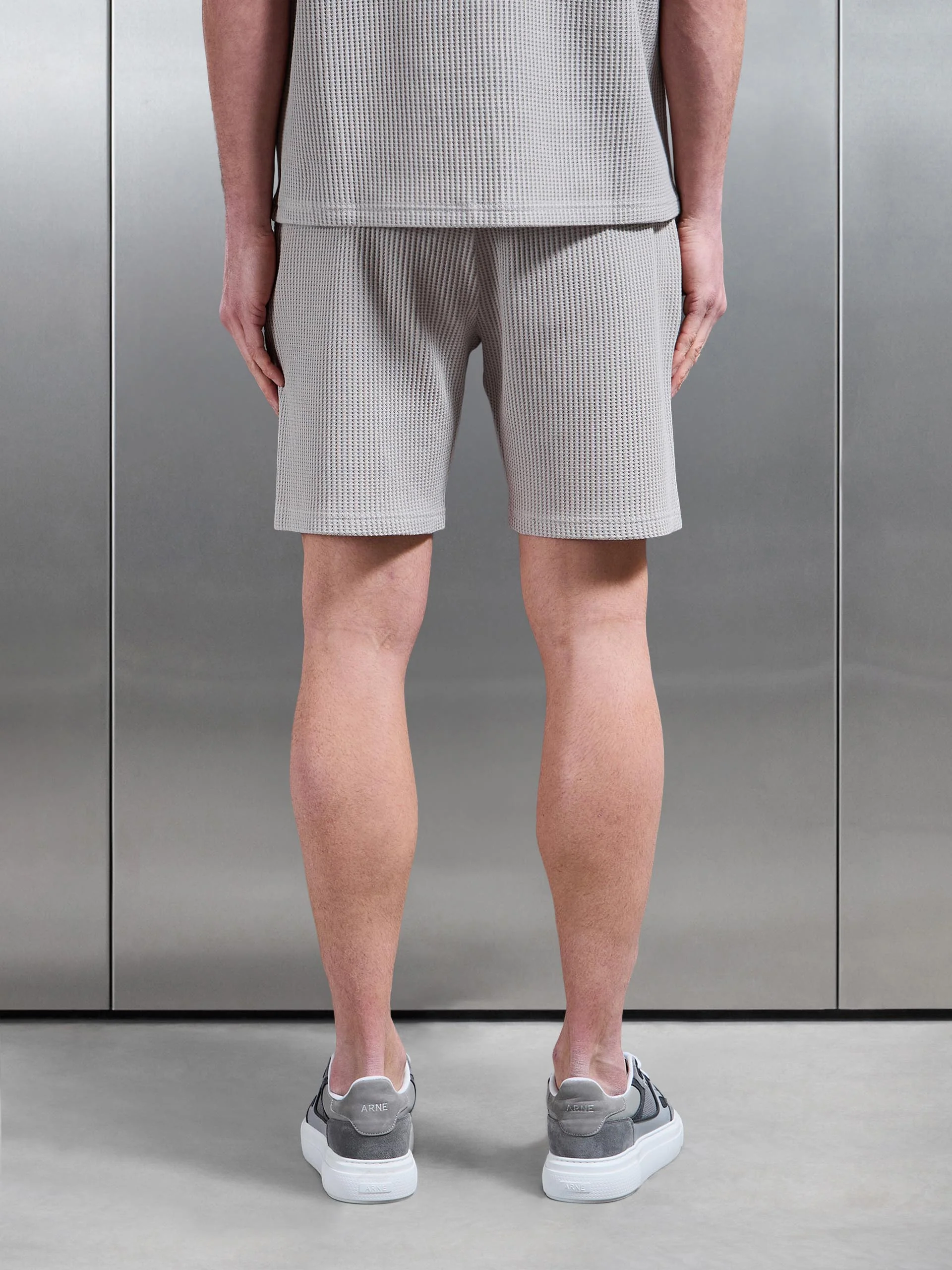 Waffle Relaxed Short in Stone - Image 5