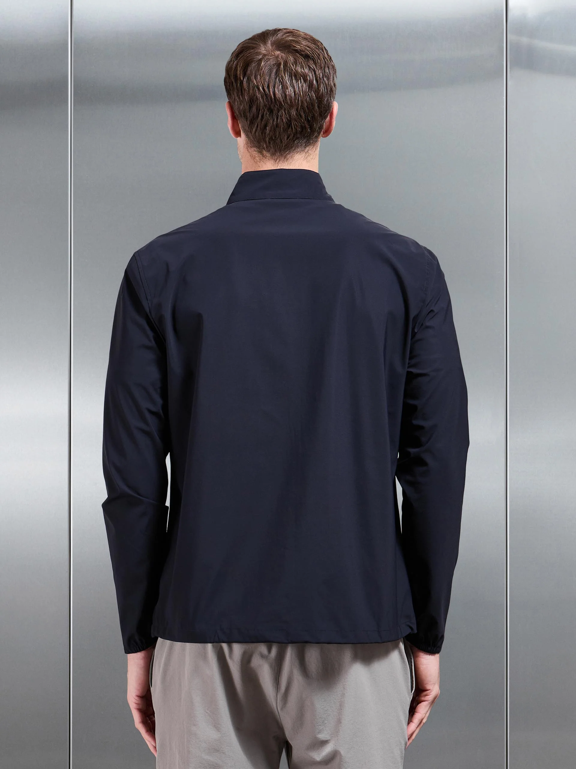 Water Repellent Cargo Jacket in Navy - Image 3